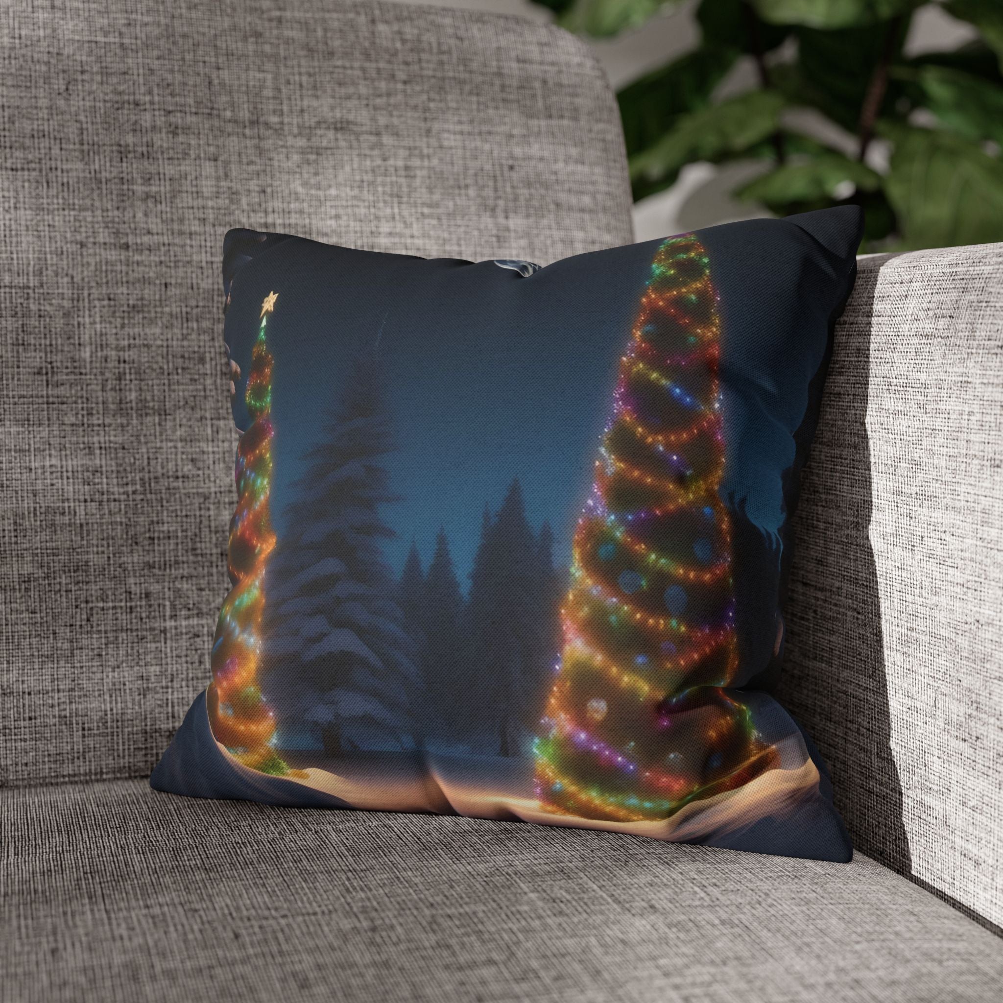 Whimsical Holiday Forest, Throw Pillow Case