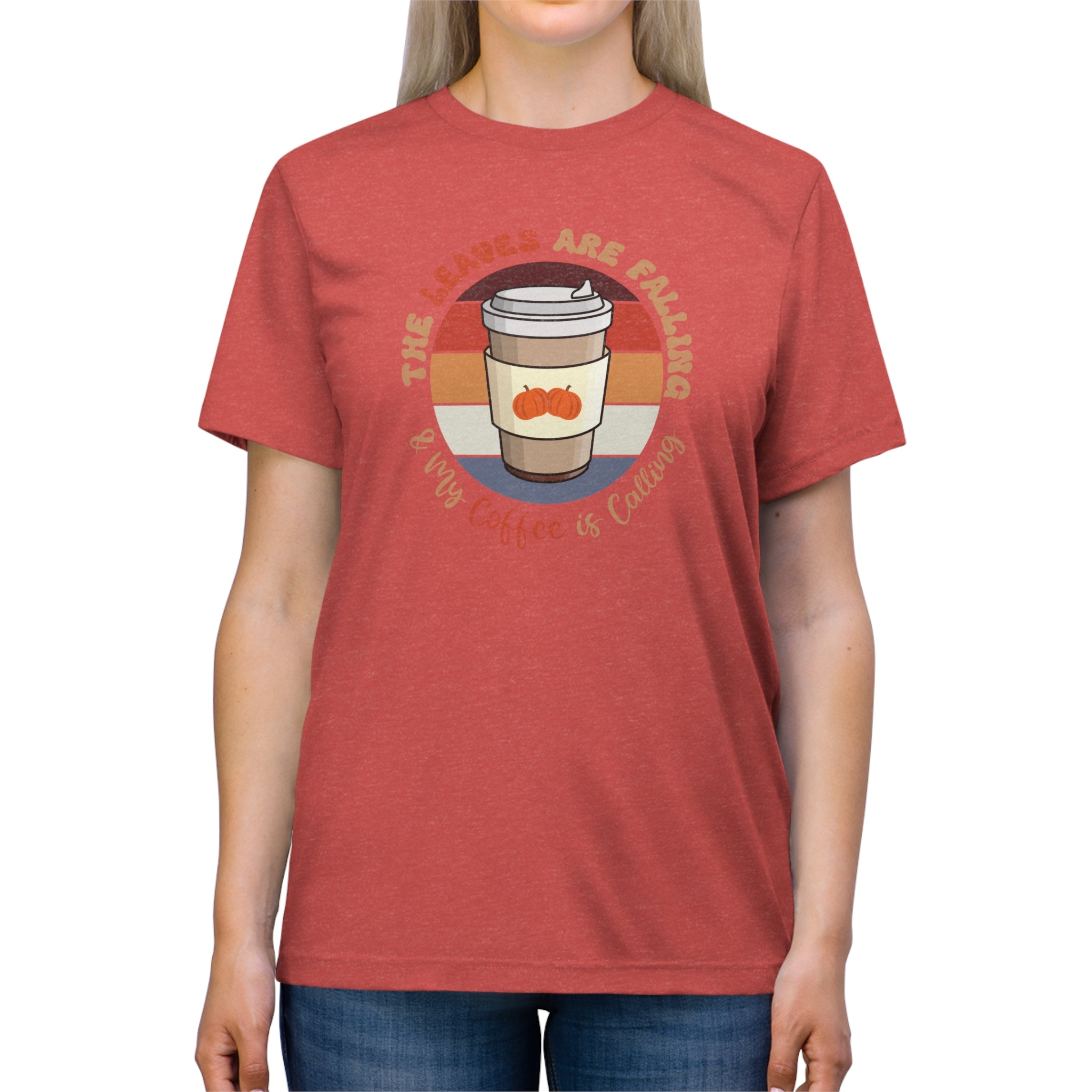 Autumn Brew Cozy Fall Coffee Lover’s Tee, Unisex Triblend T-Shirt