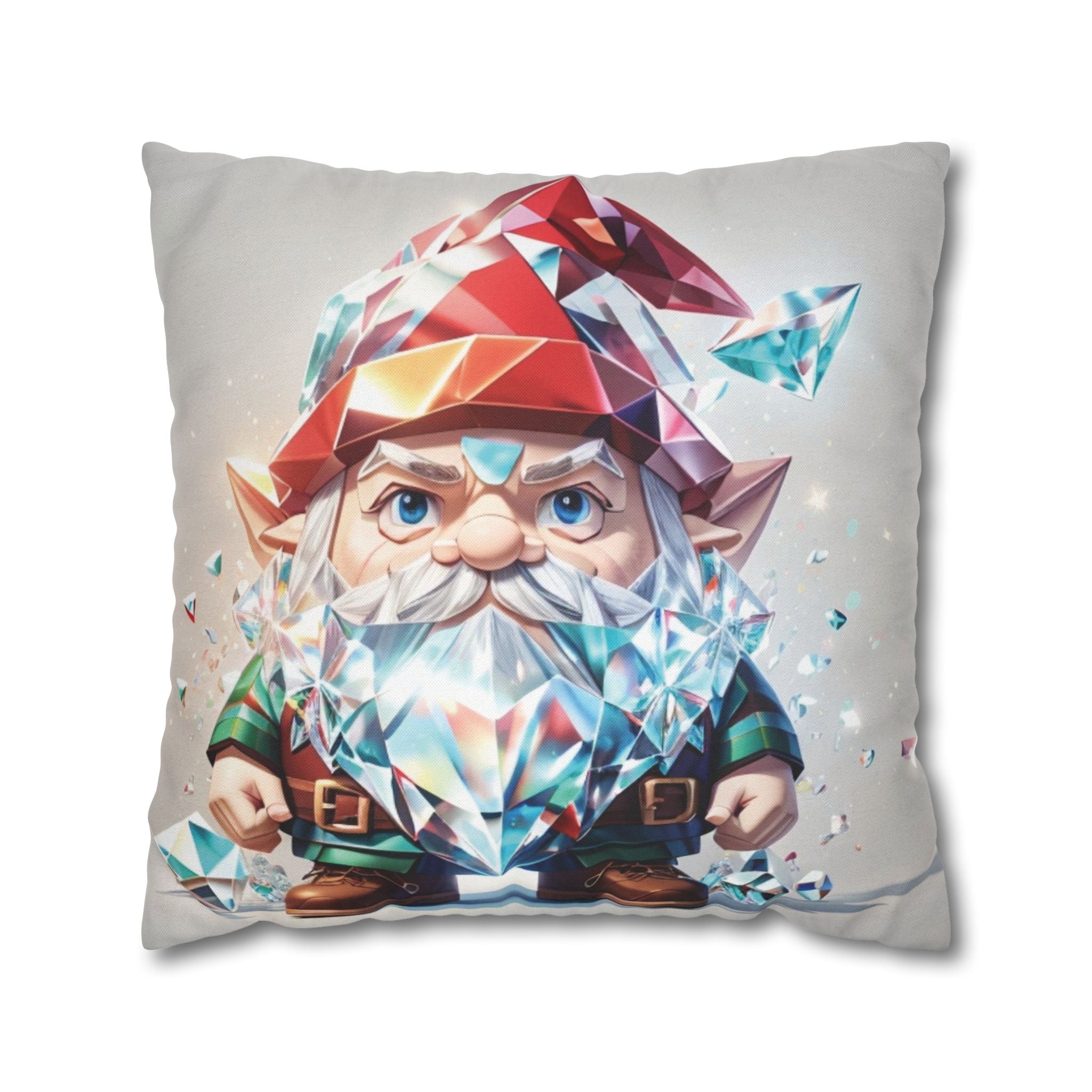 Gnome Holiday Ice, Throw Pillow Case