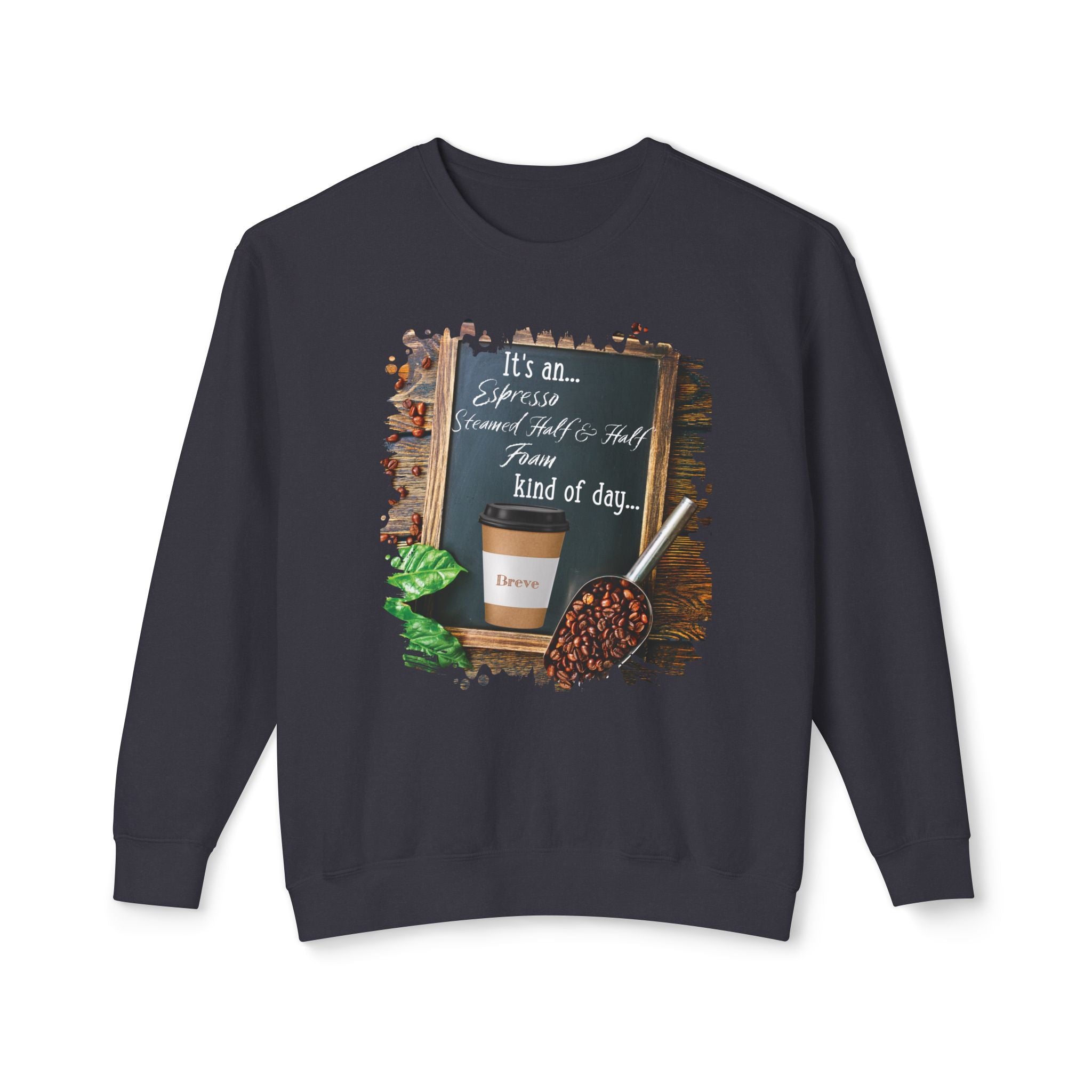 Breve, Kind of Day, Unisex Lightweight Crewneck Sweatshirt