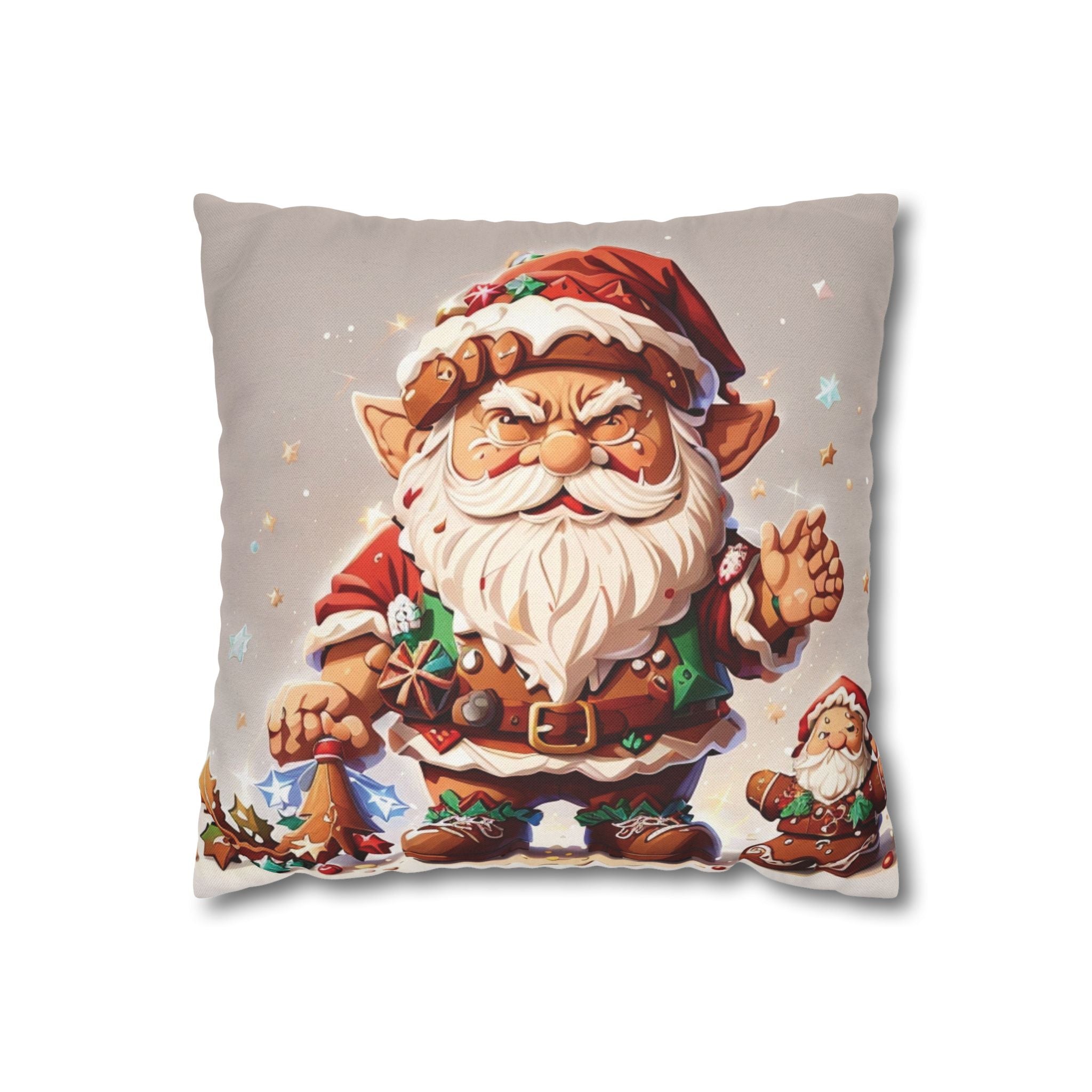 Gnome Gingerbread Holiday, Throw Pillow Case