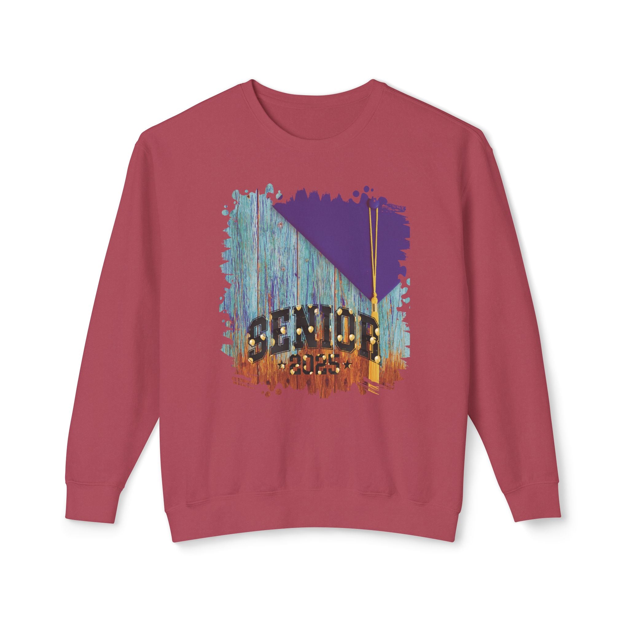 Senior 2025 Balloons, 2025 Graduation, Unisex Lightweight Crewneck Sweatshirt