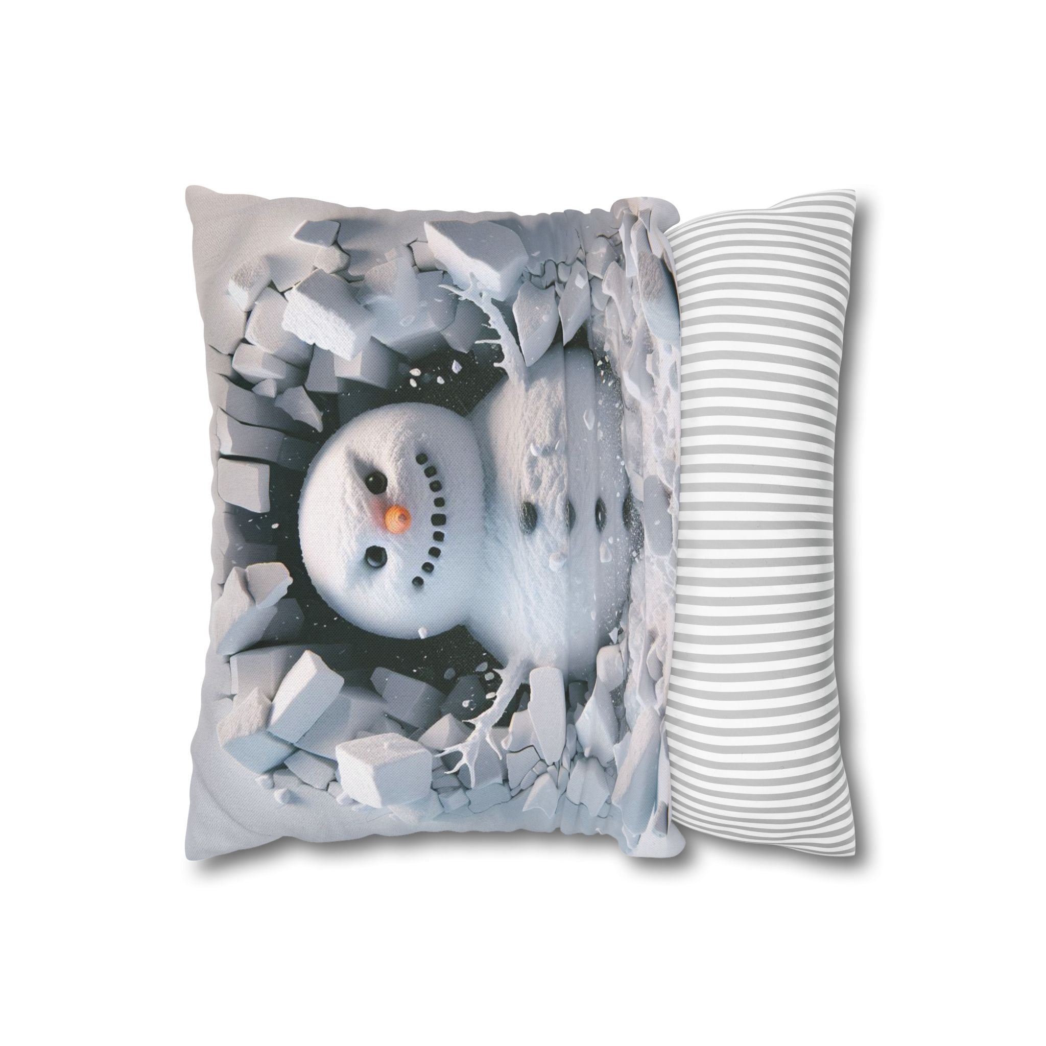 Snowman, Throw Pillow Case