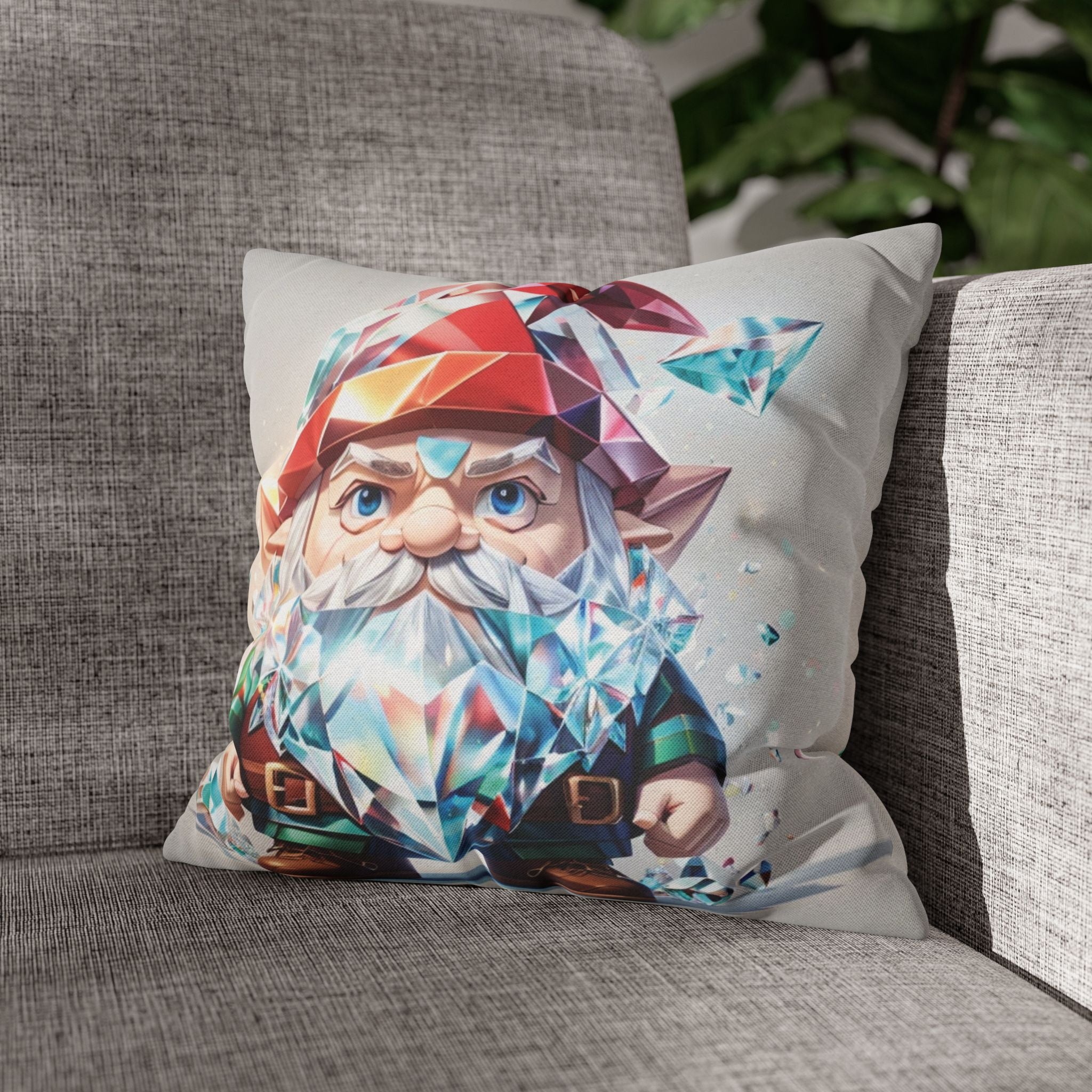 Gnome Holiday Ice, Throw Pillow Case