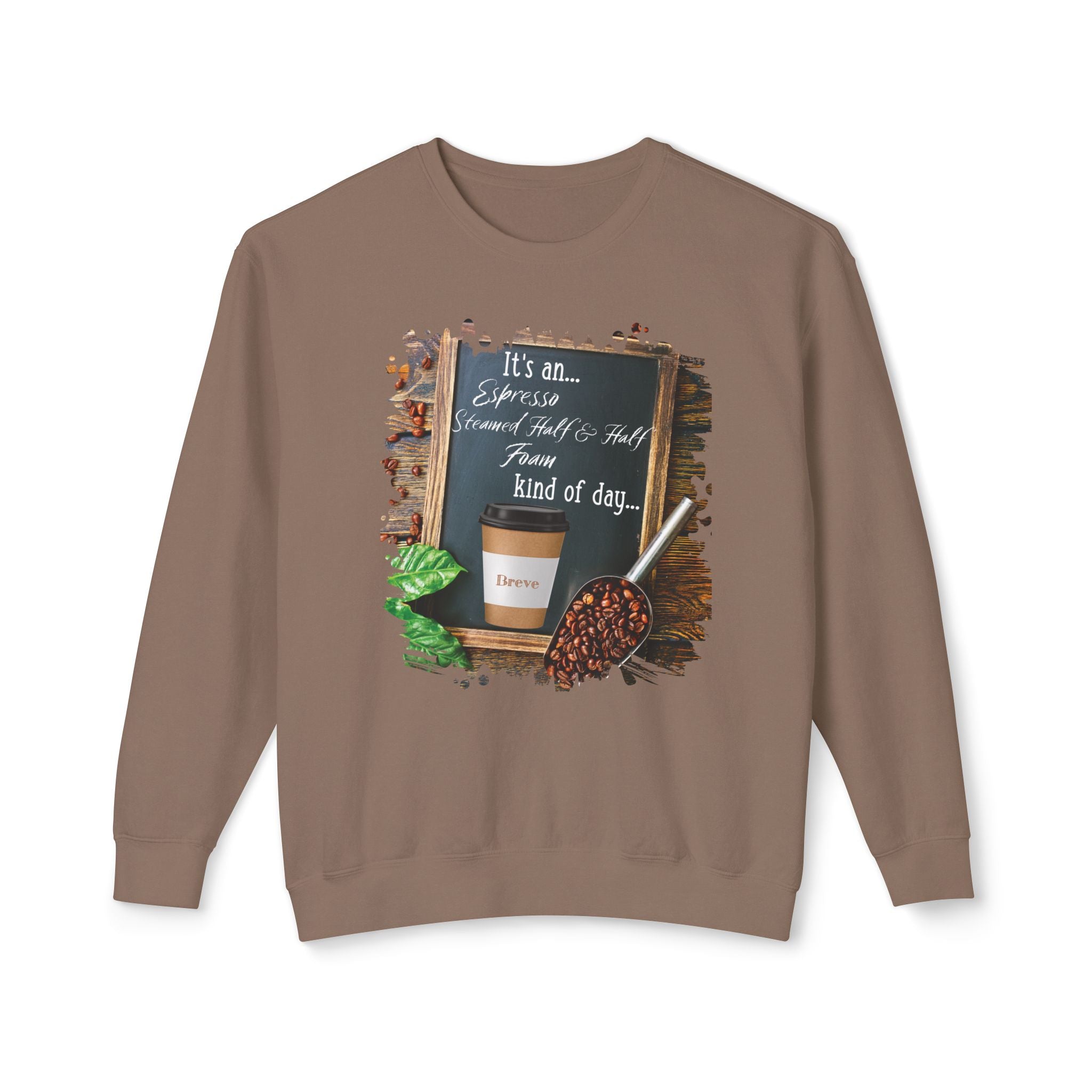 Breve, Kind of Day, Unisex Lightweight Crewneck Sweatshirt