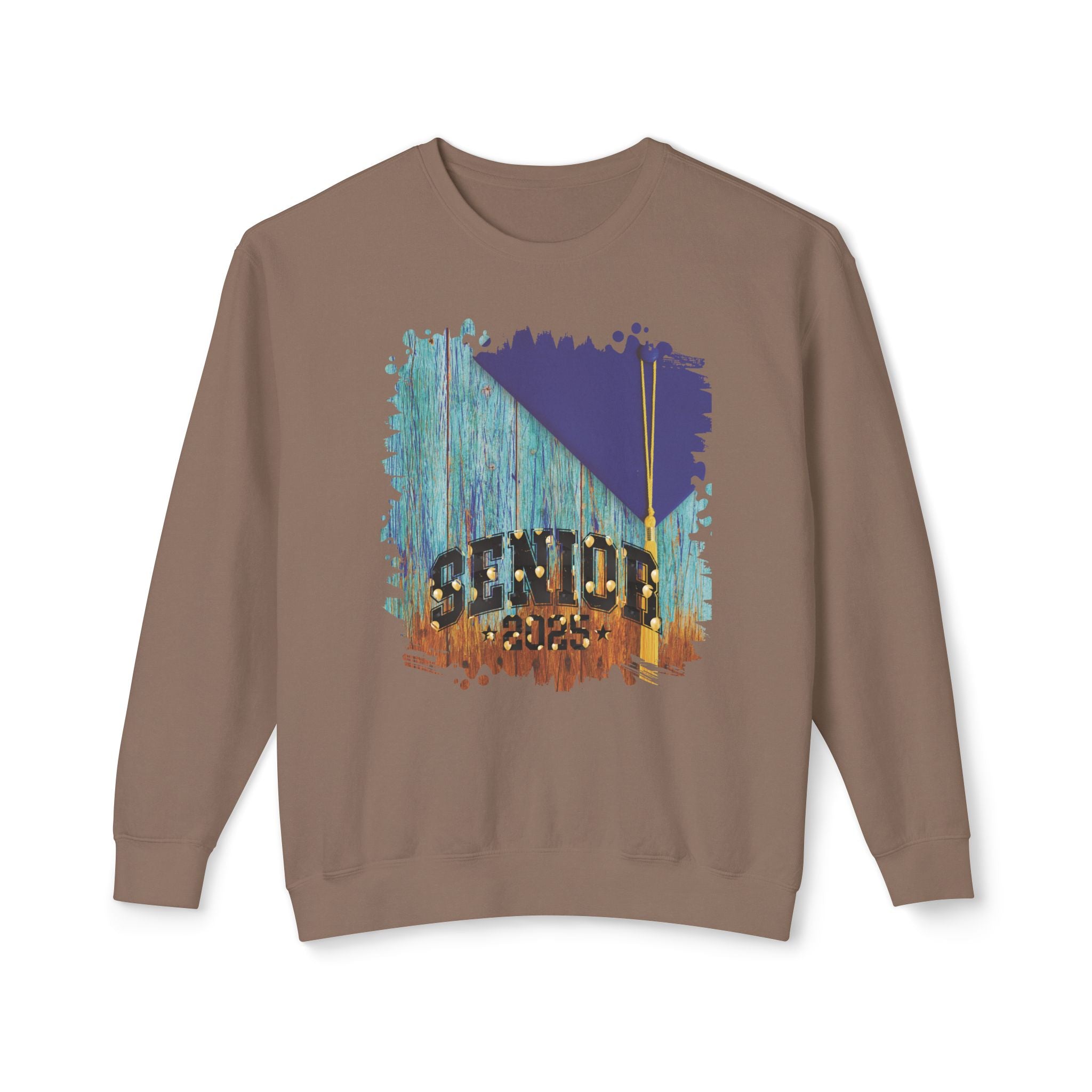Senior 2025 Balloons, 2025 Graduation, Unisex Lightweight Crewneck Sweatshirt