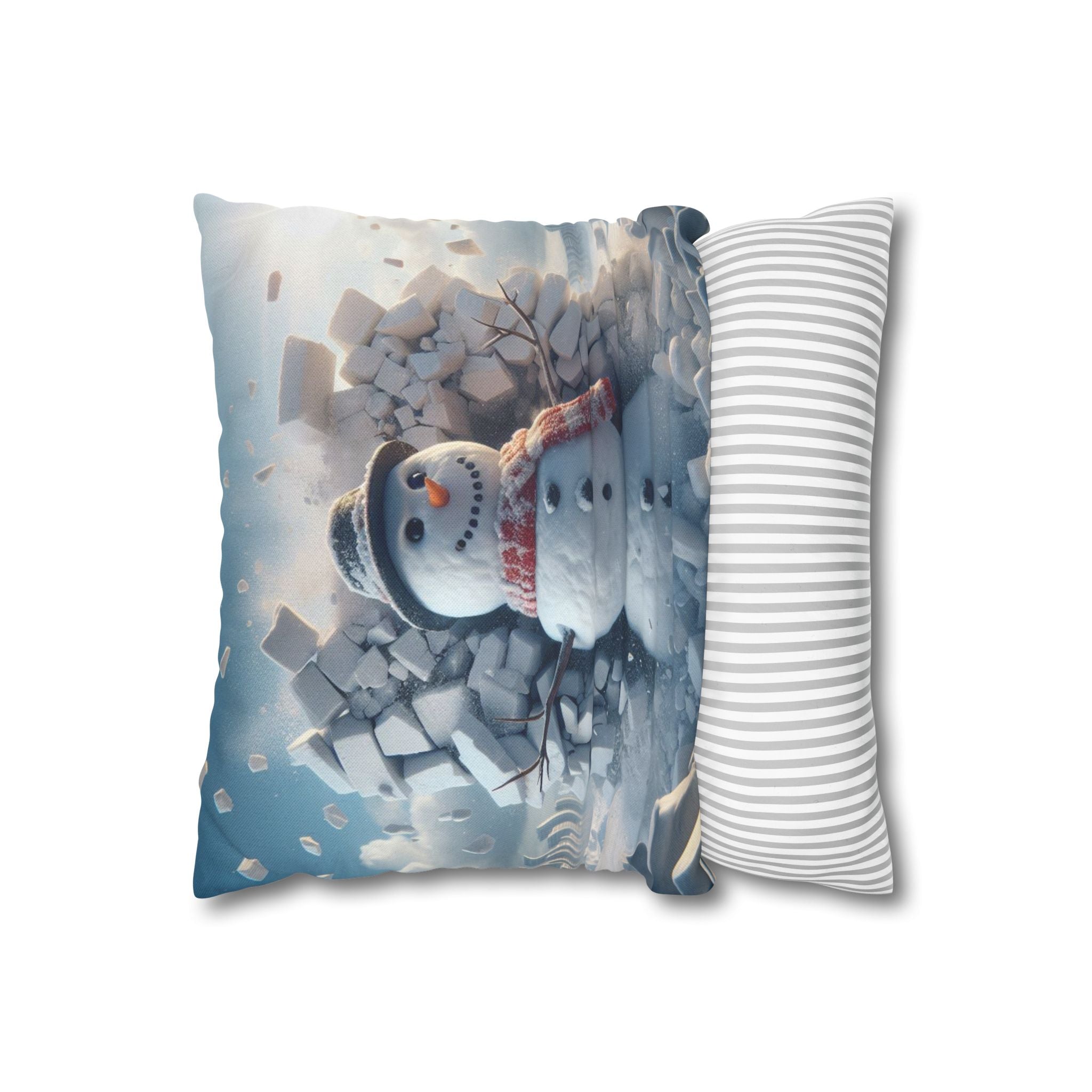 Snowman, Throw Pillow Case