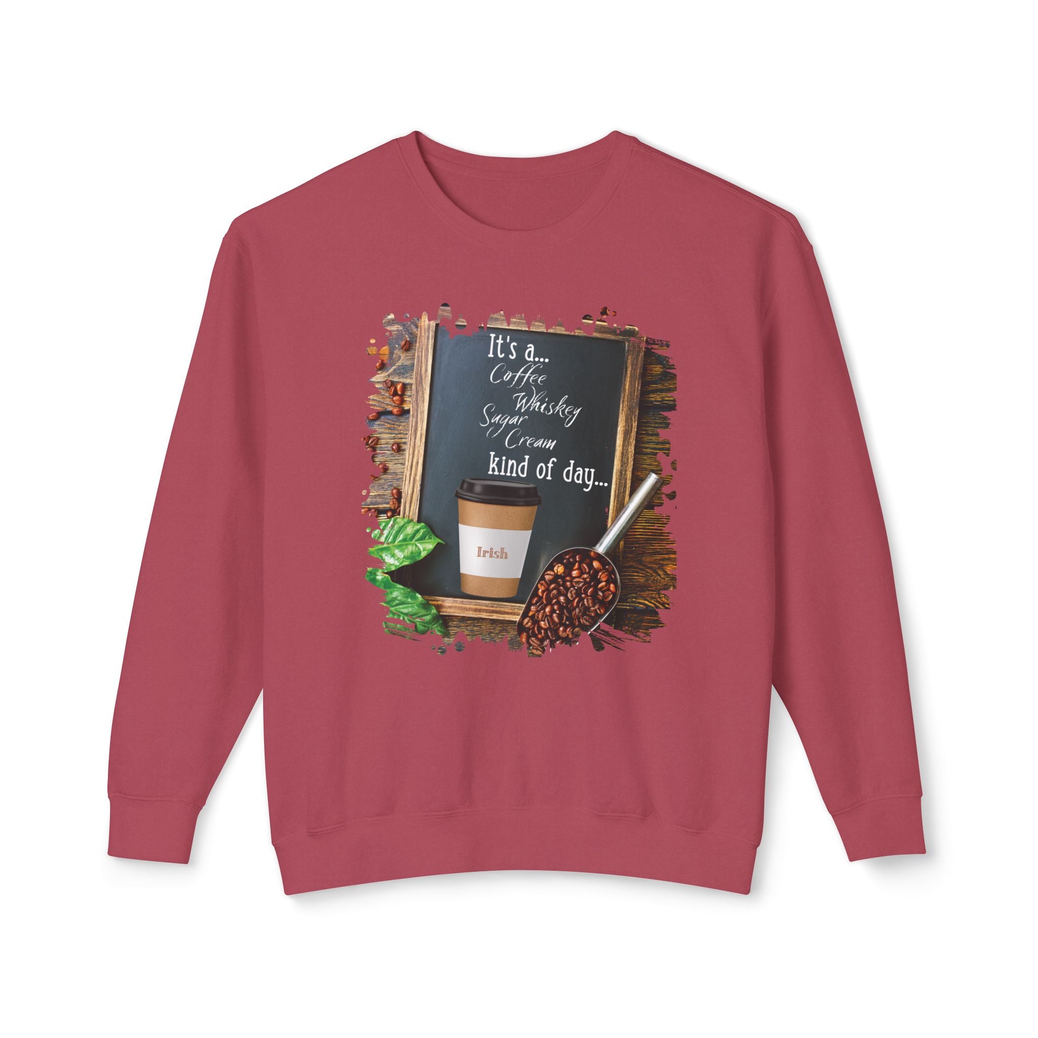 Irish, Kind of Day, Unisex Lightweight Crewneck Sweatshirt