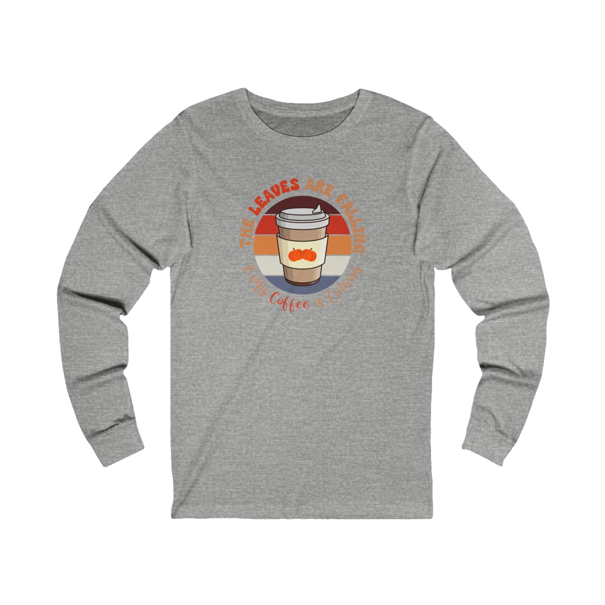 Autumn Brew Cozy Fall Coffee Lover’s Tee, Unisex Jersey Long Sleeve Tee