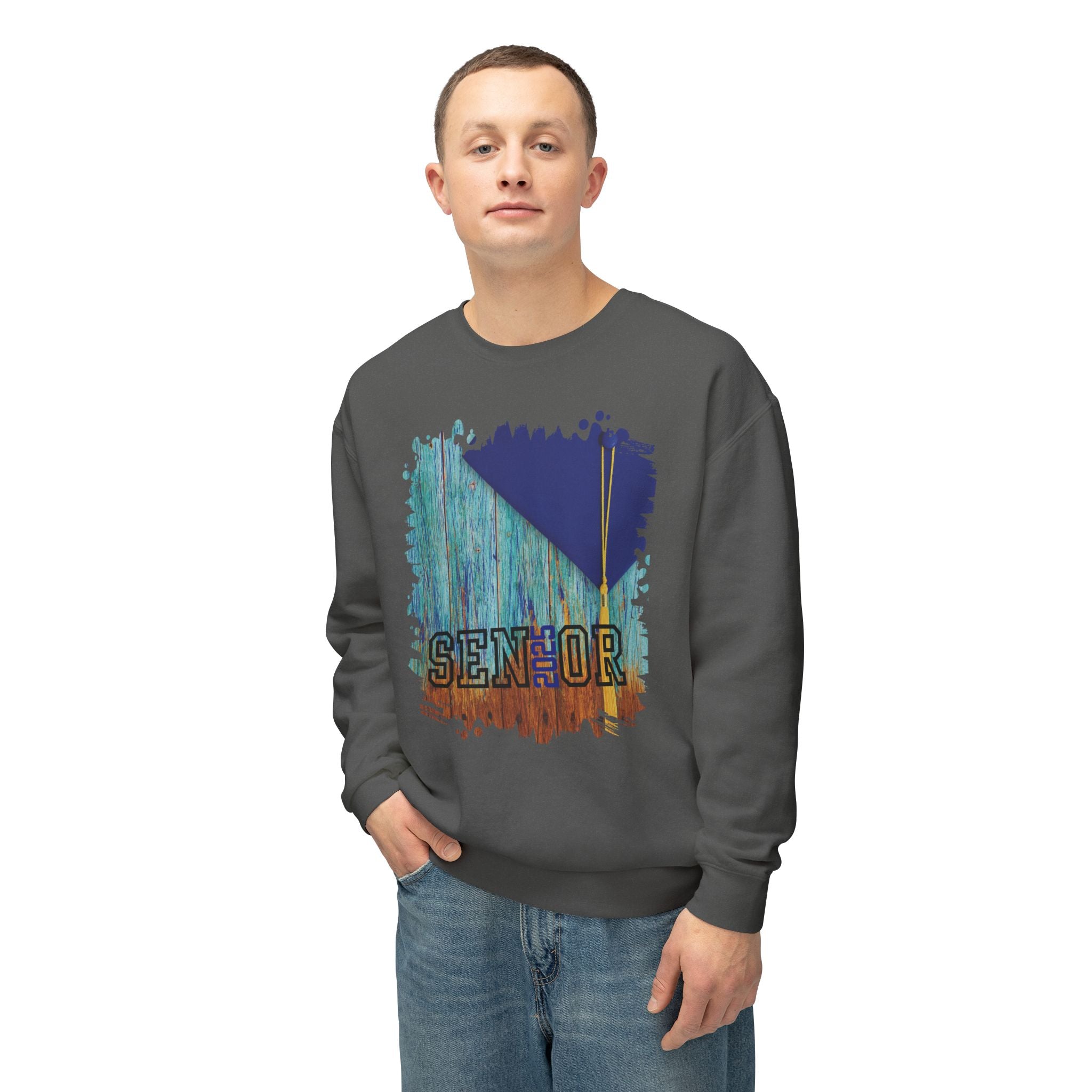Senior 2025 Yearbook, 2025 Graduation, Unisex Lightweight Crewneck Sweatshirt