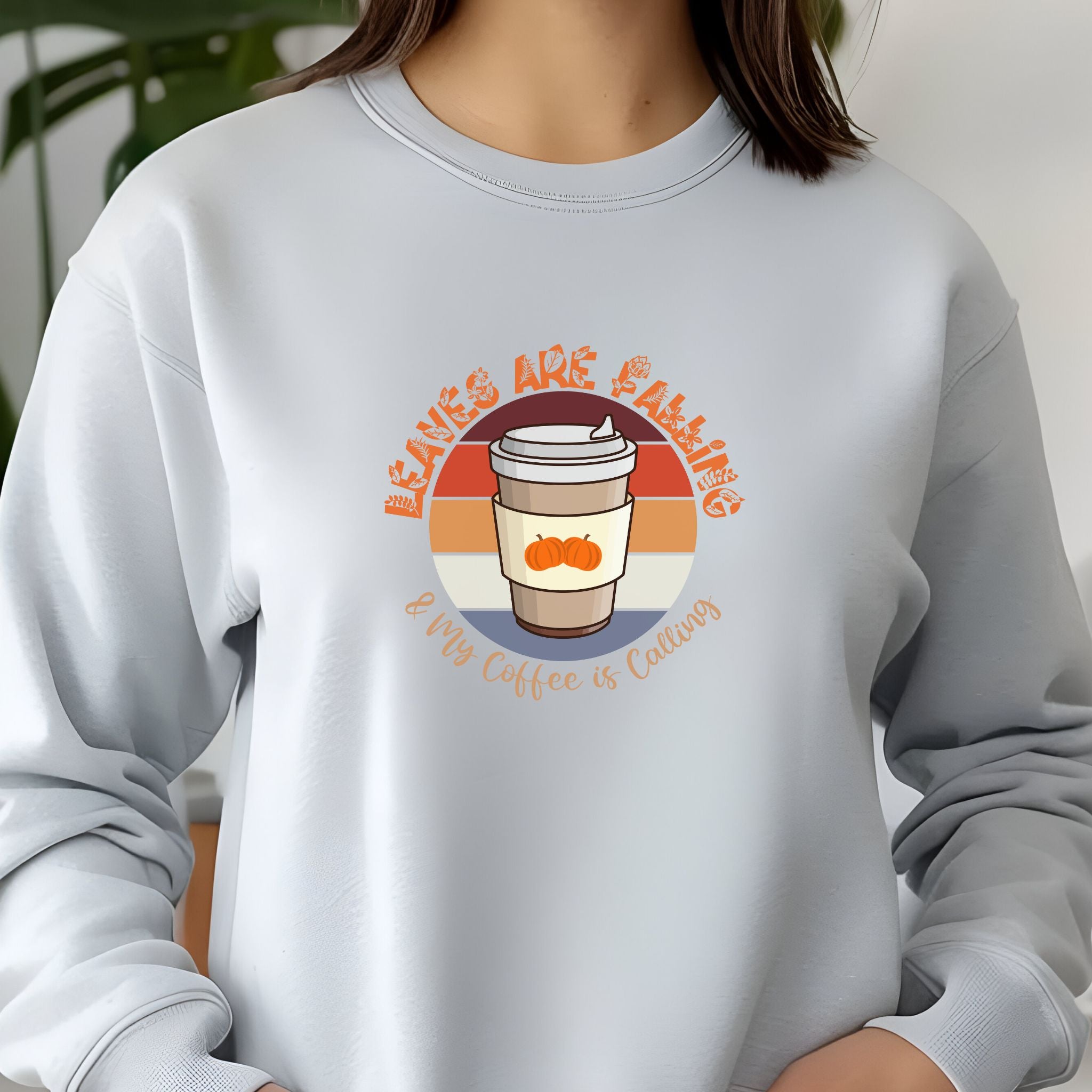 Autumn Brew Cozy Fall Coffee Lover’s Tee, Leaves, Unisex Jersey Long Sleeve Tee