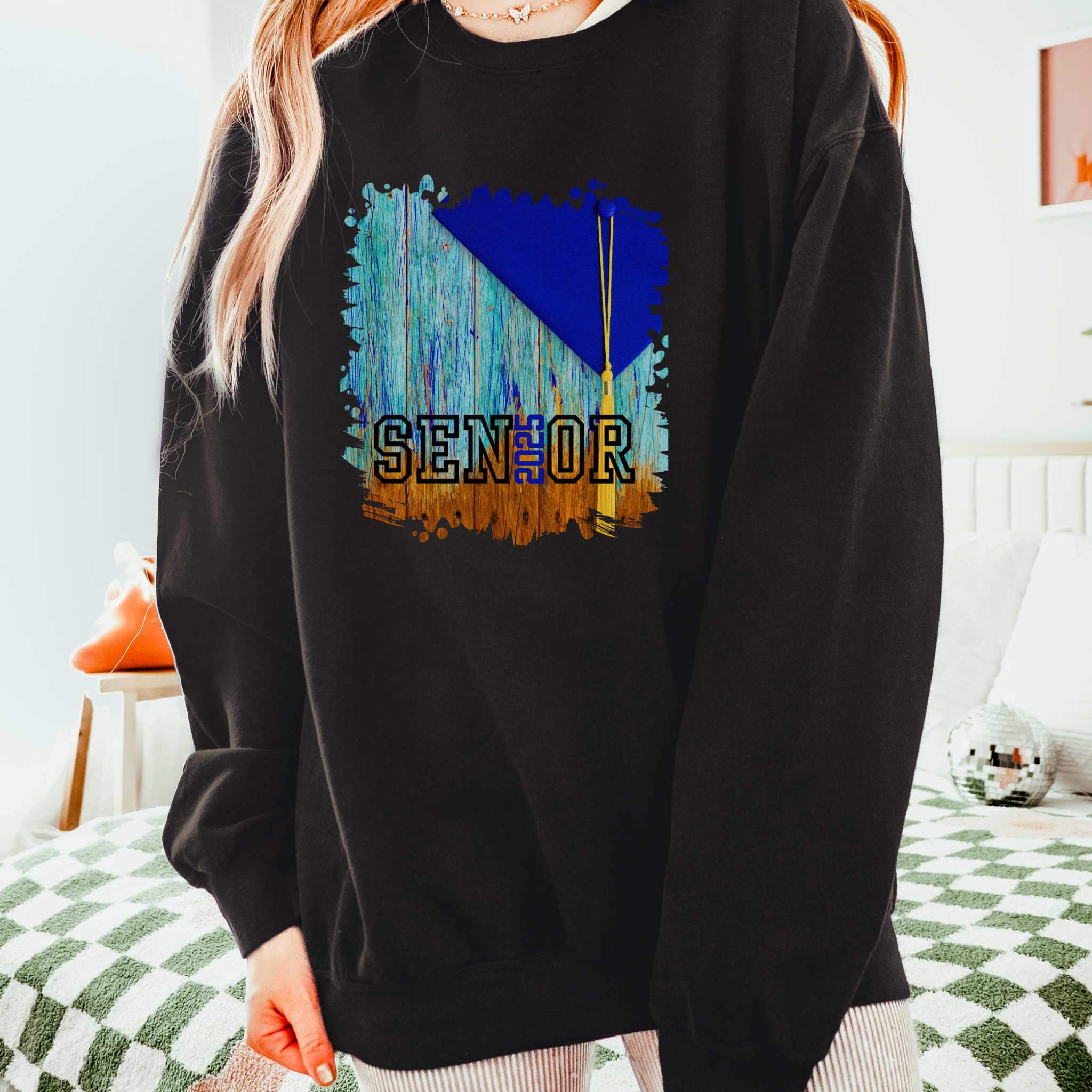 Senior 2025 Yearbook, 2025 Graduation, Unisex Lightweight Crewneck Sweatshirt