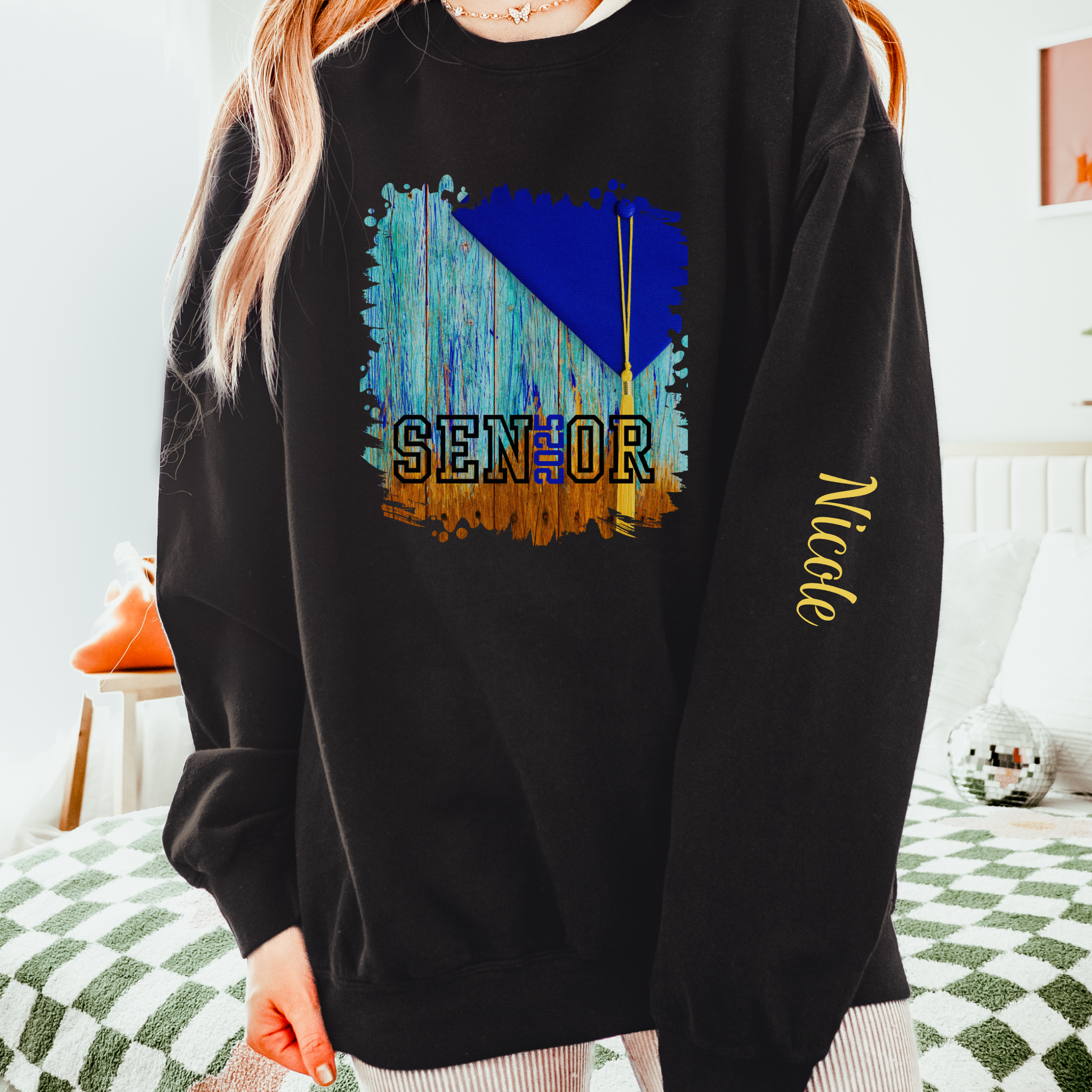 Senior 2025 Yearbook, 2025 Graduation, Unisex Lightweight Crewneck Sweatshirt