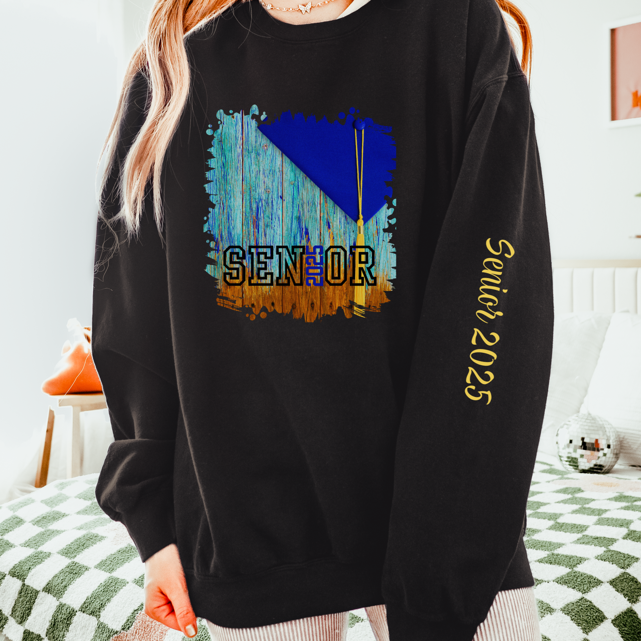 Senior 2025 Yearbook, 2025 Graduation, Unisex Lightweight Crewneck Sweatshirt