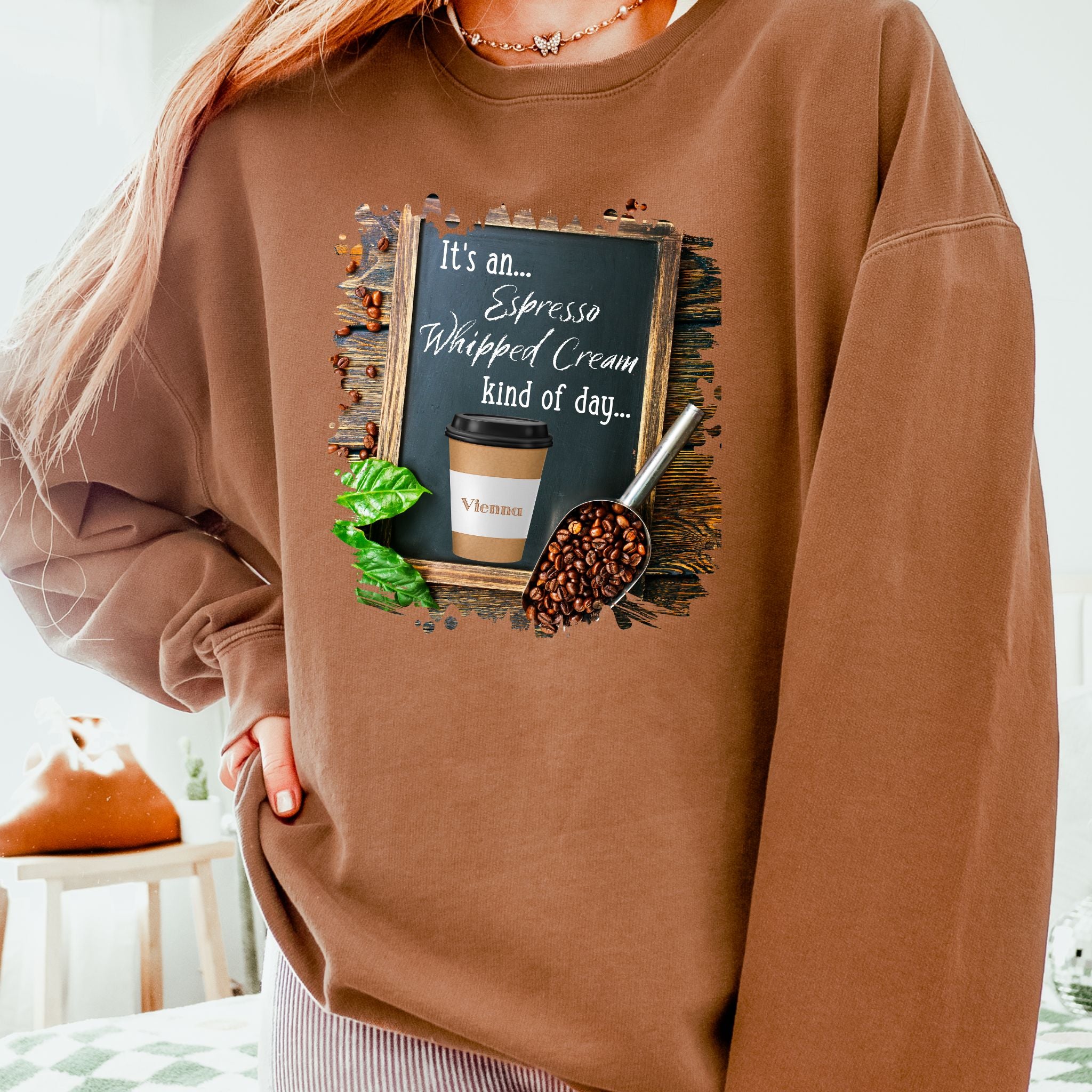 Vienna, Kind of Day, Unisex Lightweight Crewneck Sweatshirt