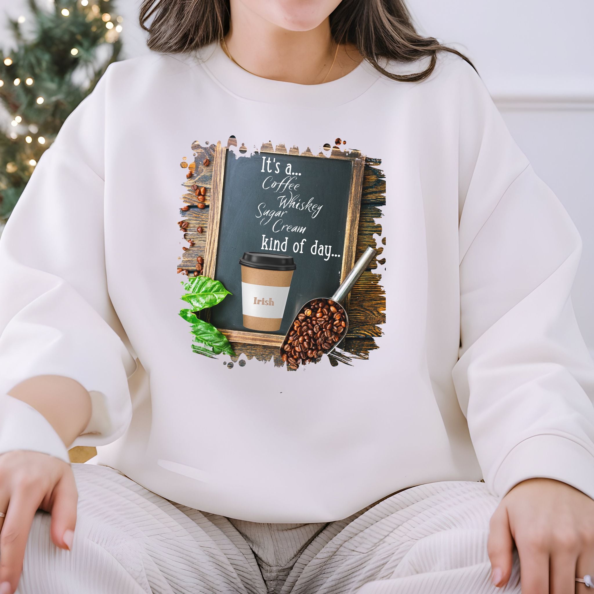 Irish, Kind of Day, Unisex Lightweight Crewneck Sweatshirt