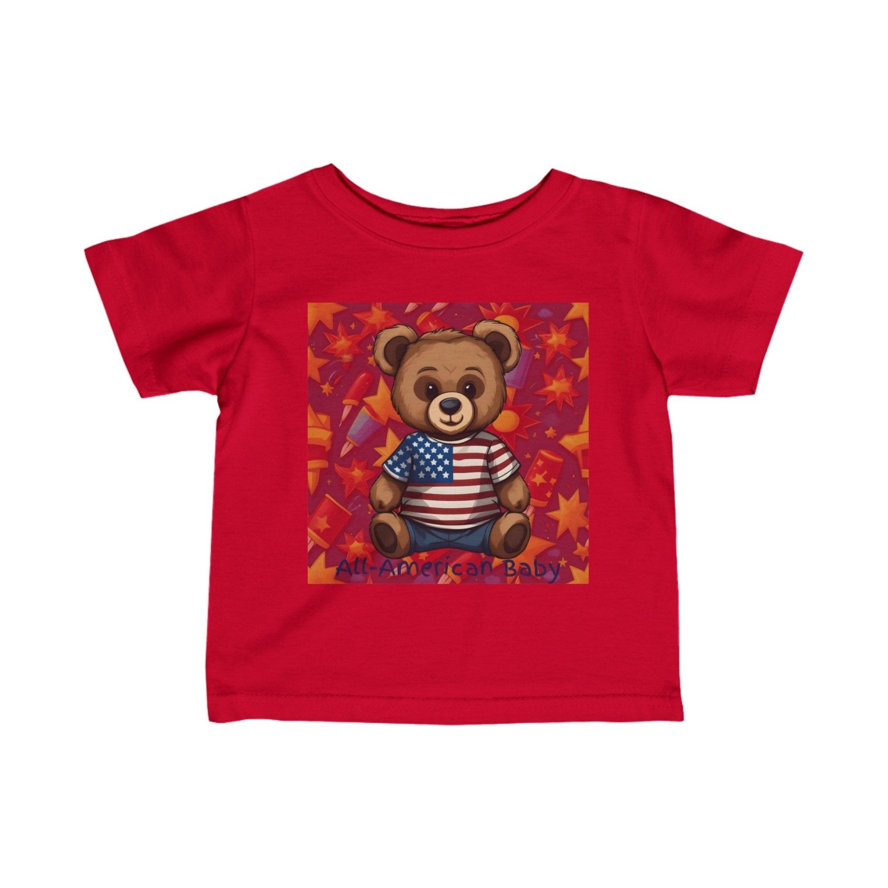 All American Baby, Infant Fine Jersey Tee, 6M-24M - Janlyn's Crafts