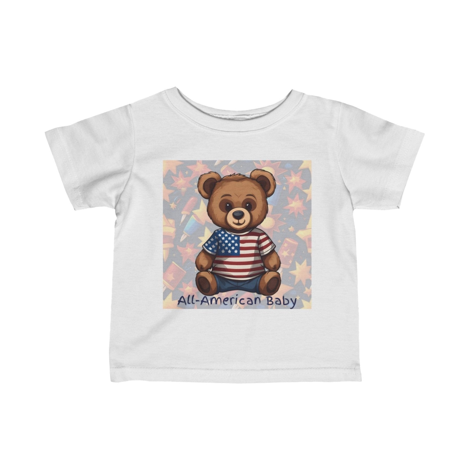 All American Baby, Infant Fine Jersey Tee, 6M-24M - Janlyn's Crafts