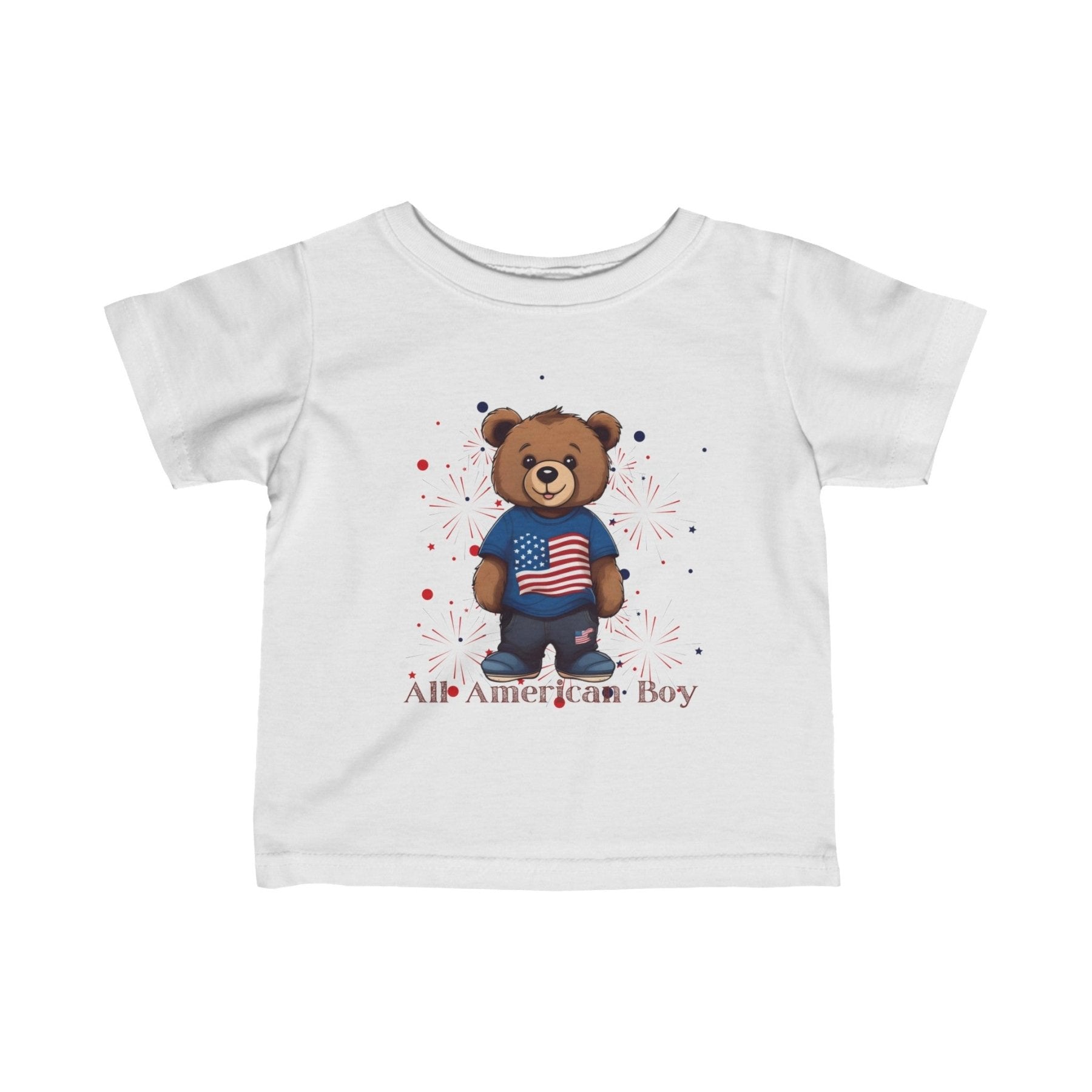 All American Boy, Infant Fine Jersey Tee, 6M-24M - Janlyn's Crafts