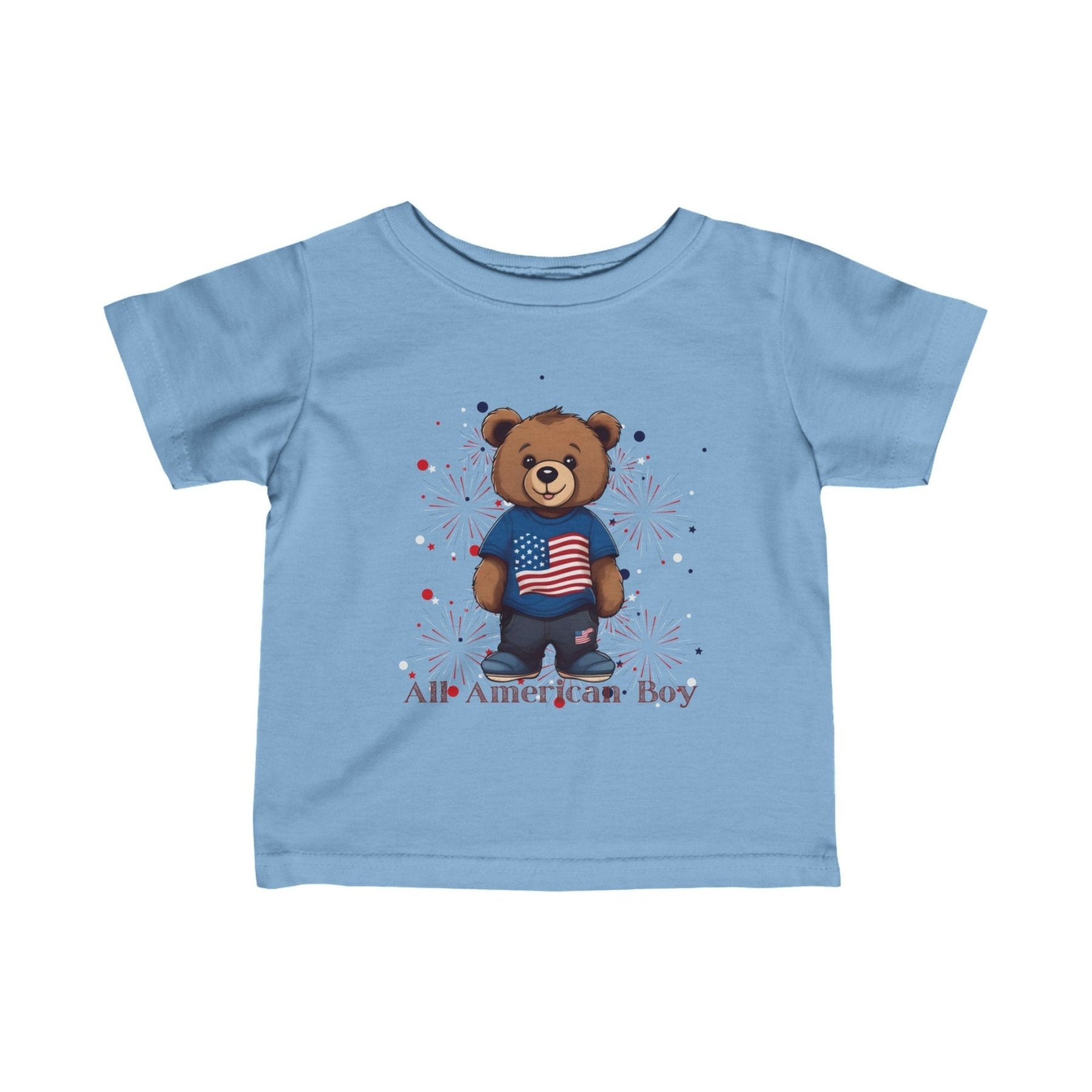 All American Boy, Infant Fine Jersey Tee, 6M-24M - Janlyn's Crafts