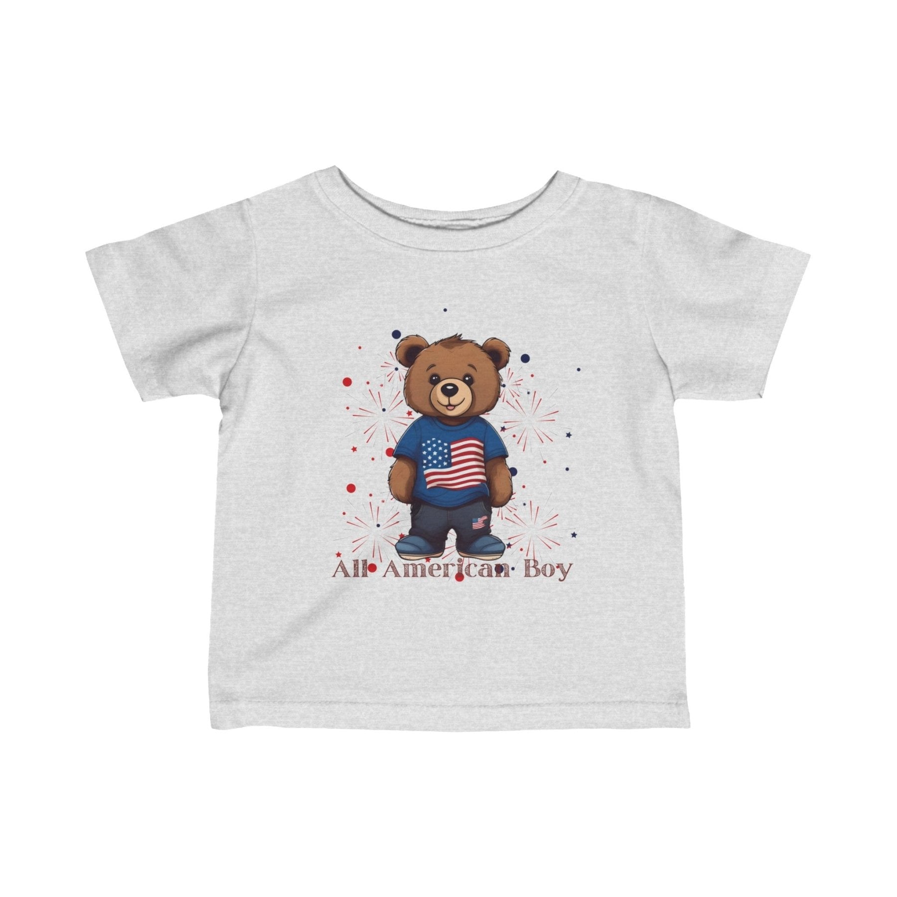 All American Boy, Infant Fine Jersey Tee, 6M-24M - Janlyn's Crafts