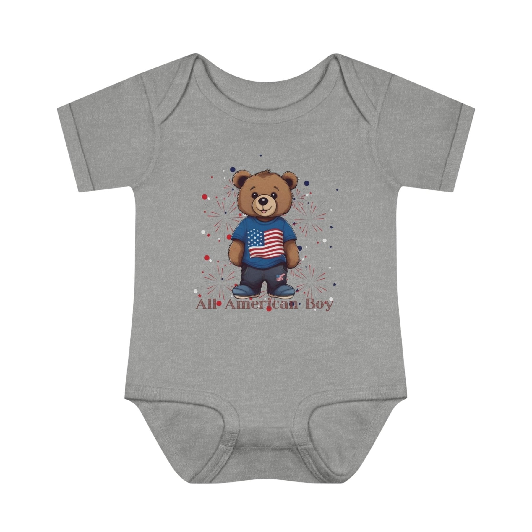 All American Boy, Onesie, Bodysuit, 0M-24M - Janlyn's Crafts