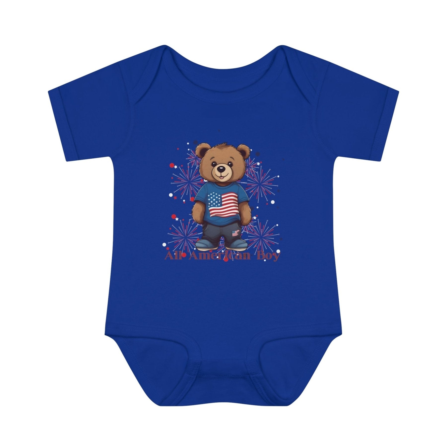 All American Boy, Onesie, Bodysuit, 0M-24M - Janlyn's Crafts