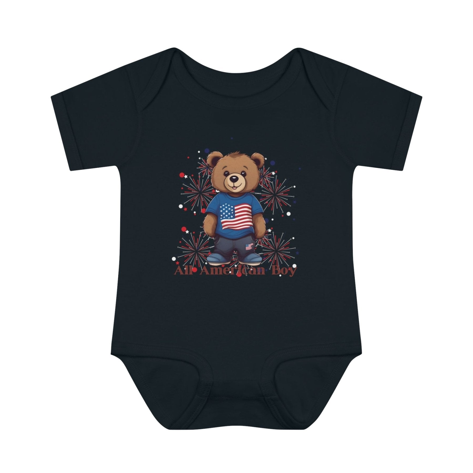 All American Boy, Onesie, Bodysuit, 0M-24M - Janlyn's Crafts