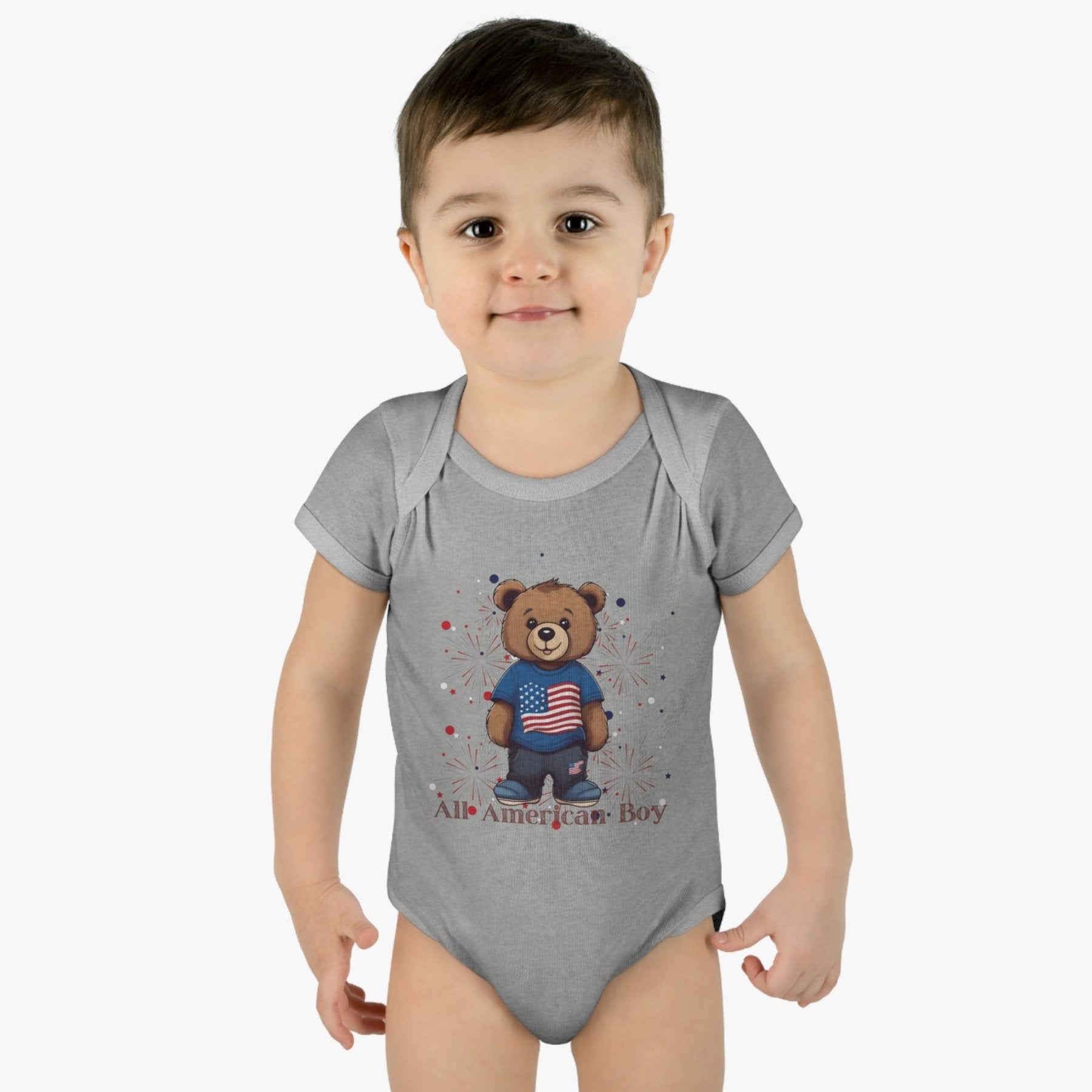 All American Boy, Onesie, Bodysuit, 0M-24M - Janlyn's Crafts