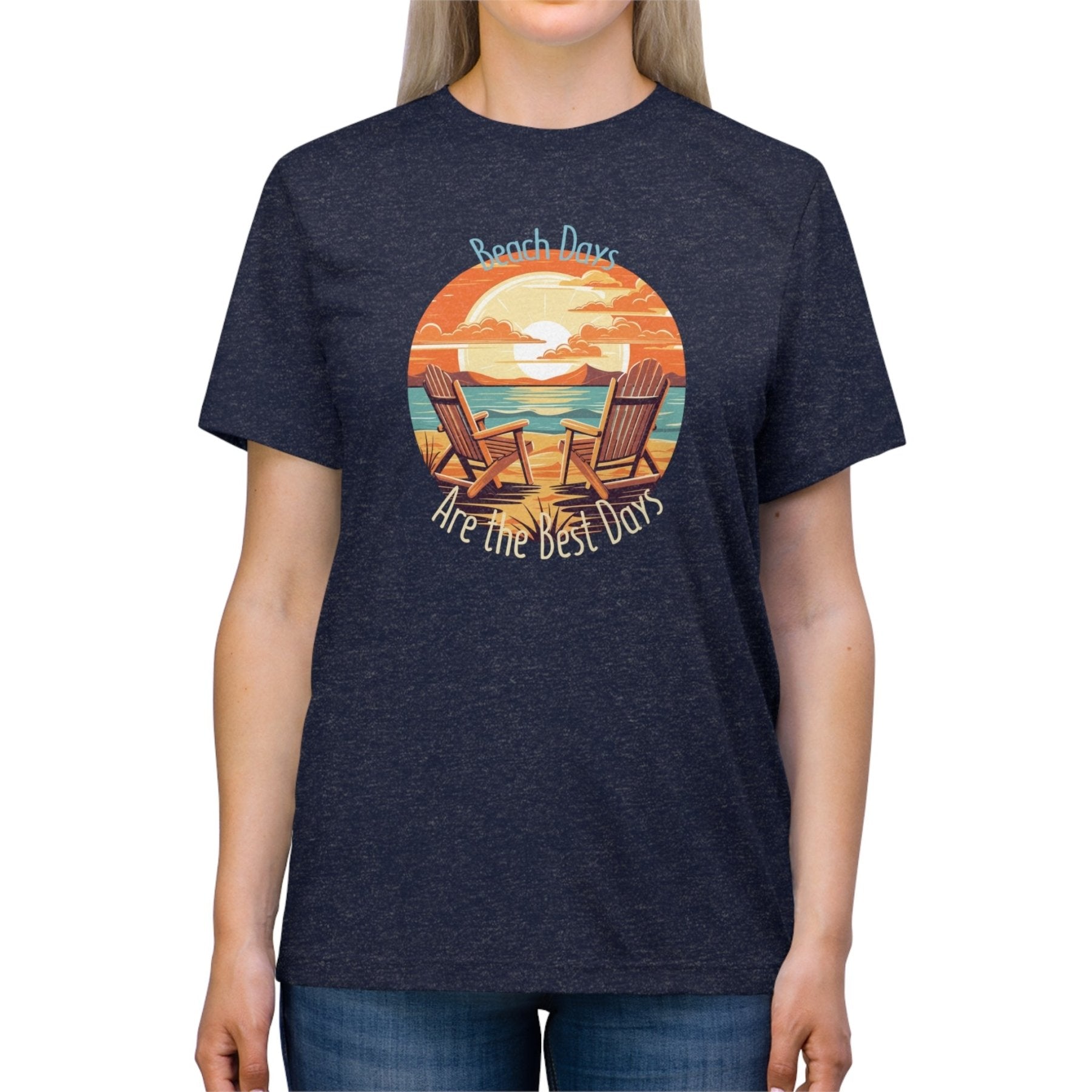 Beach Days, Unisex Triblend T - Shirt - Janlyn's Crafts