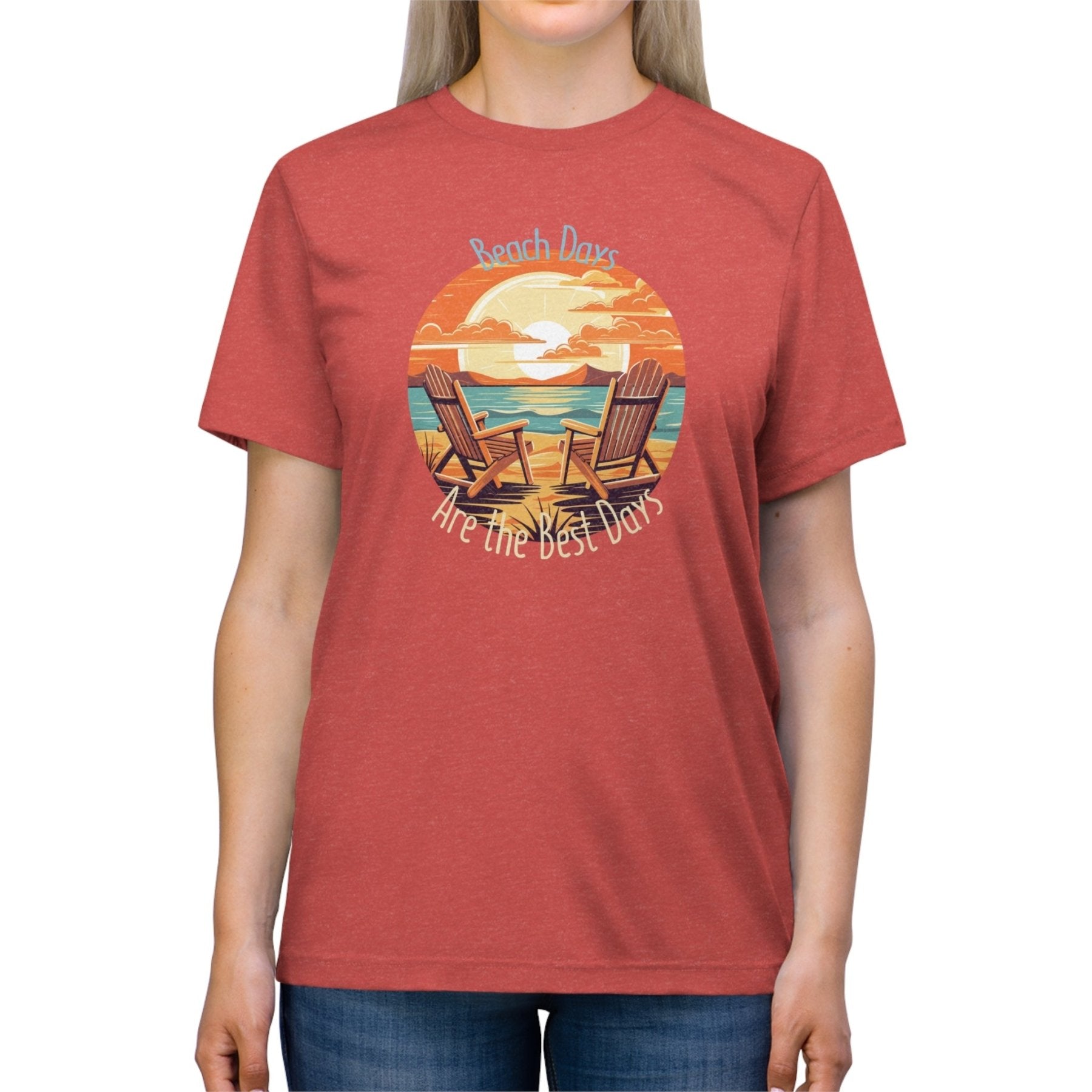 Beach Days, Unisex Triblend T - Shirt - Janlyn's Crafts