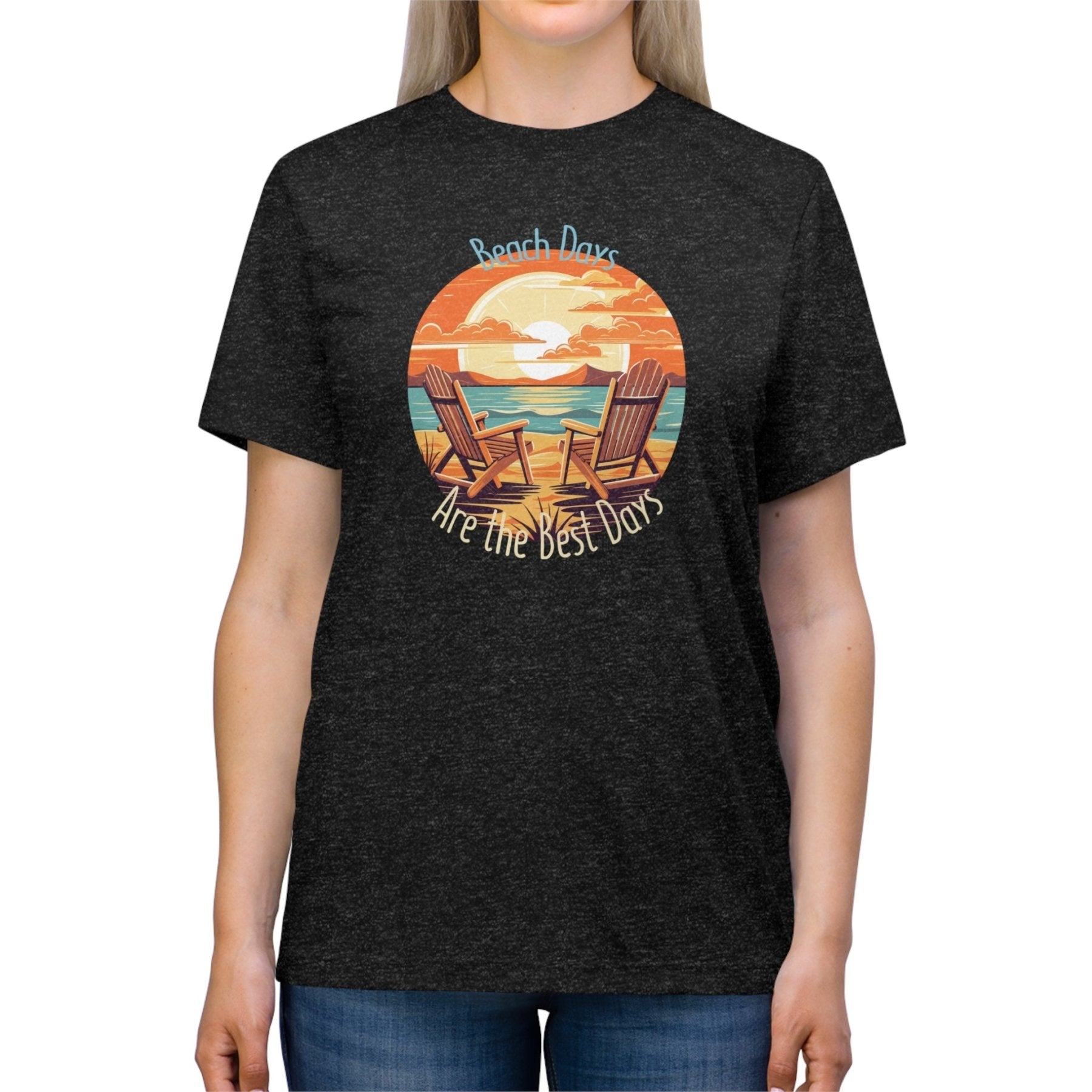 Beach Days, Unisex Triblend T - Shirt - Janlyn's Crafts