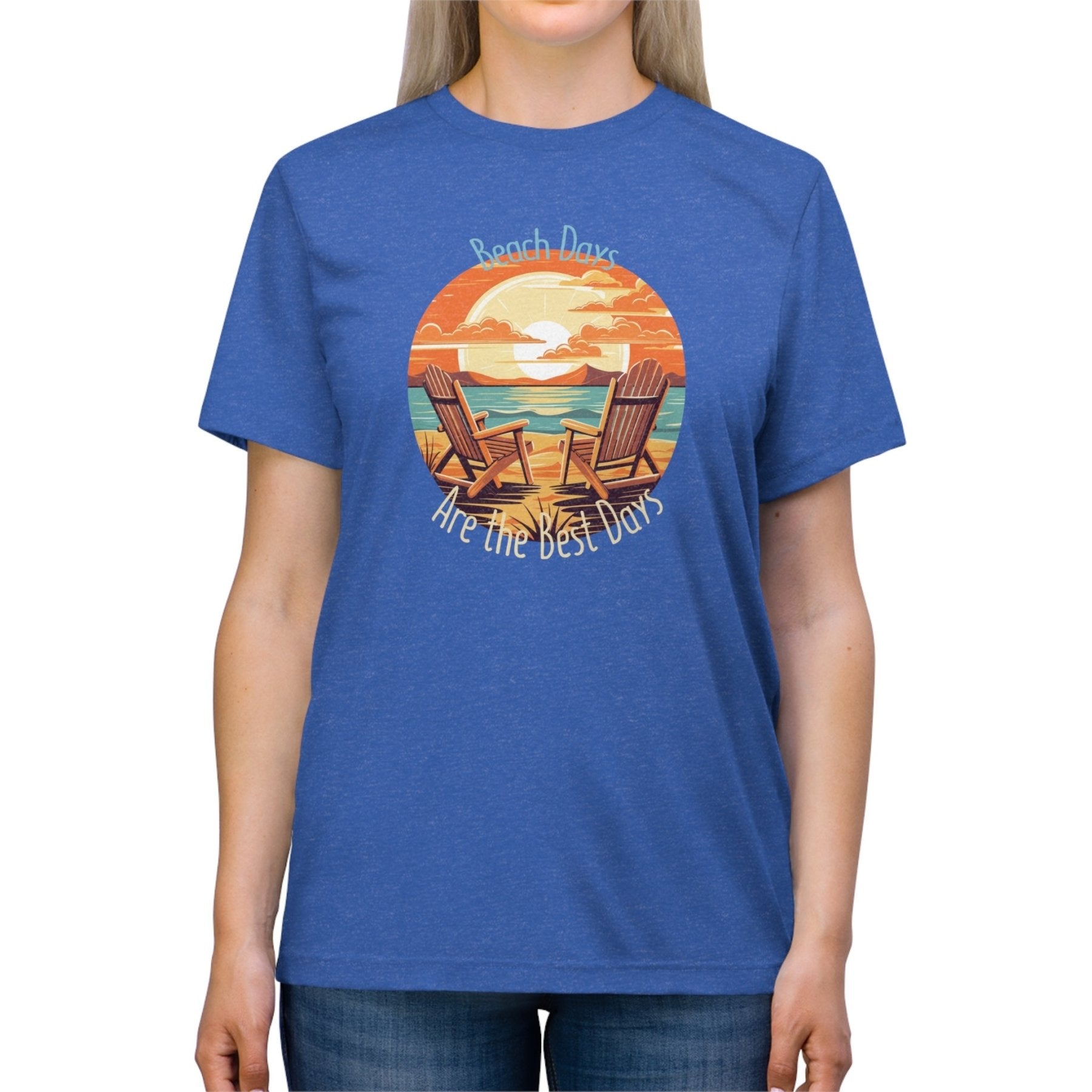 Beach Days, Unisex Triblend T - Shirt - Janlyn's Crafts