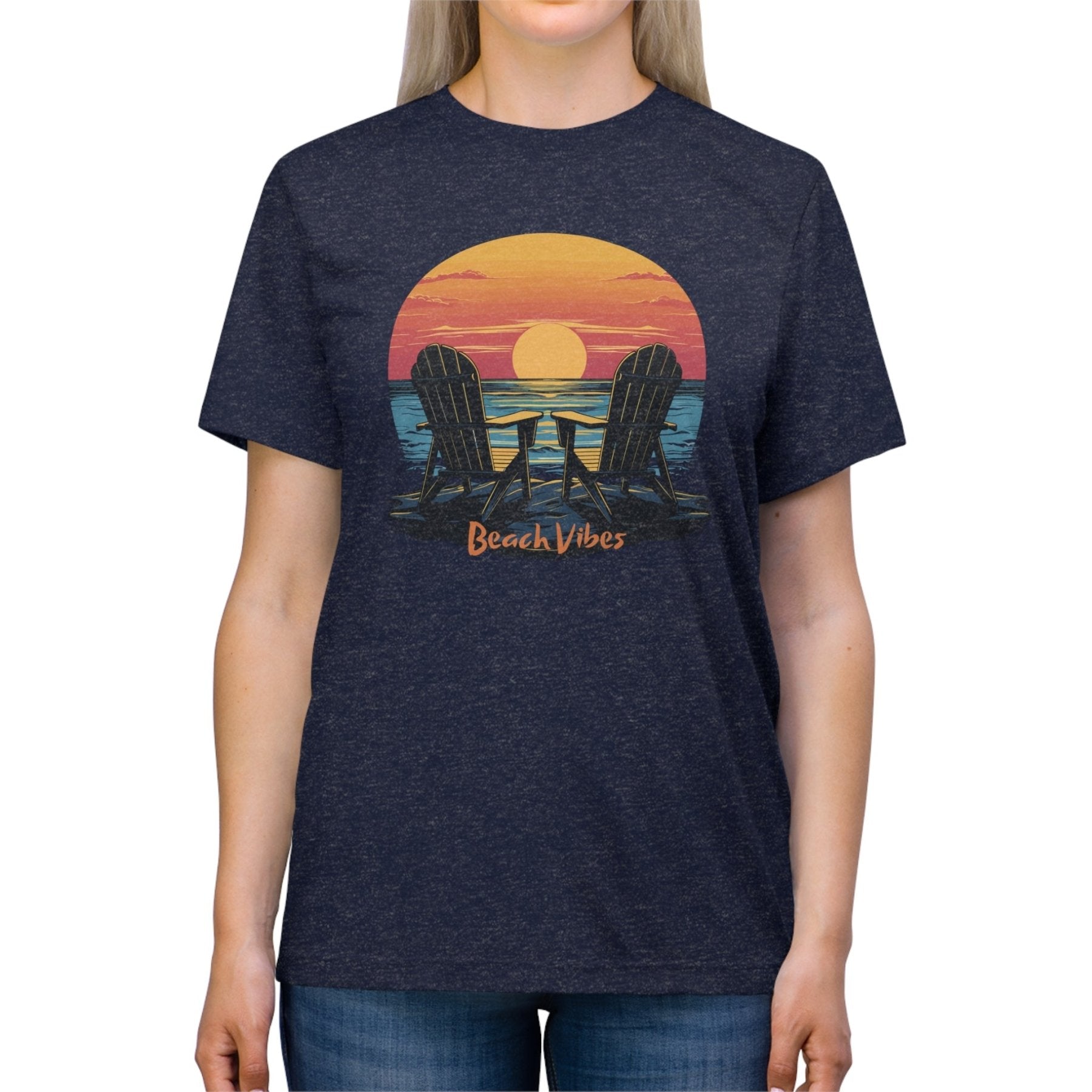 Beach Vibes, Unisex Triblend T - Shirt - Janlyn's Crafts