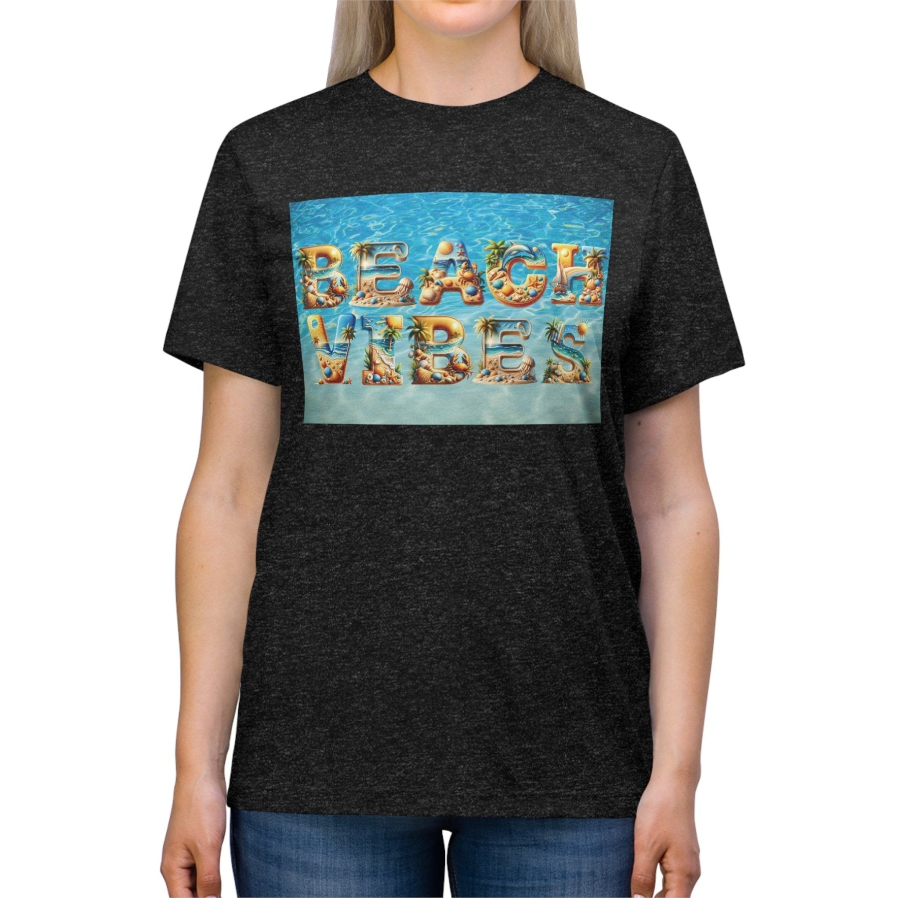 Beach Vibes, Unisex Triblend T - Shirt - Janlyn's Crafts