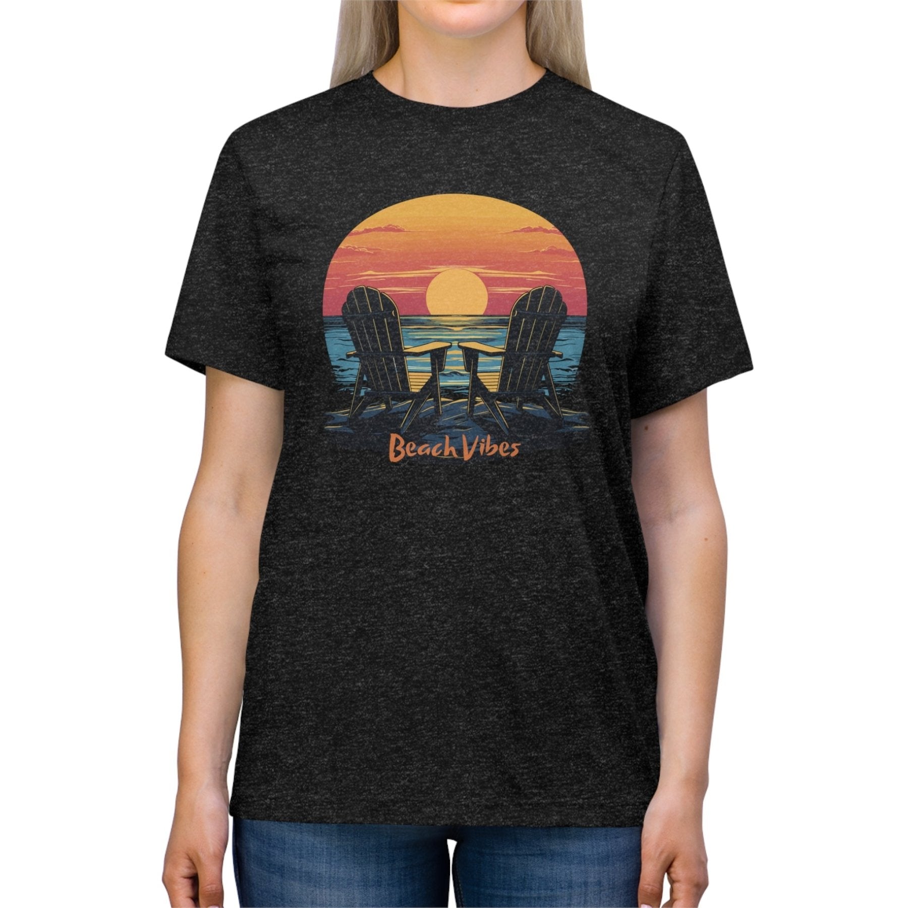 Beach Vibes, Unisex Triblend T - Shirt - Janlyn's Crafts