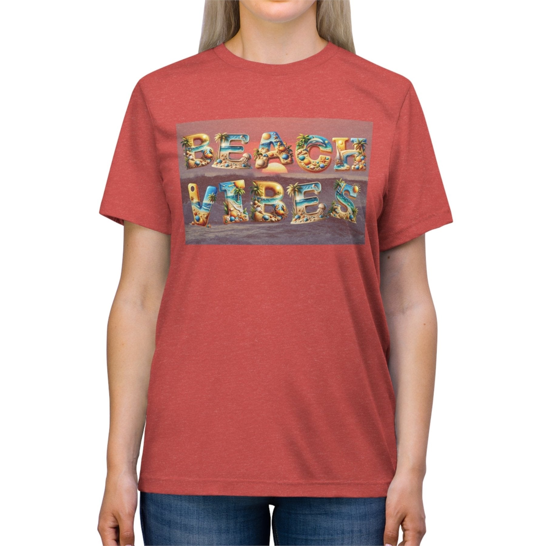 Beach Vibes, Unisex Triblend T - Shirt - Janlyn's Crafts