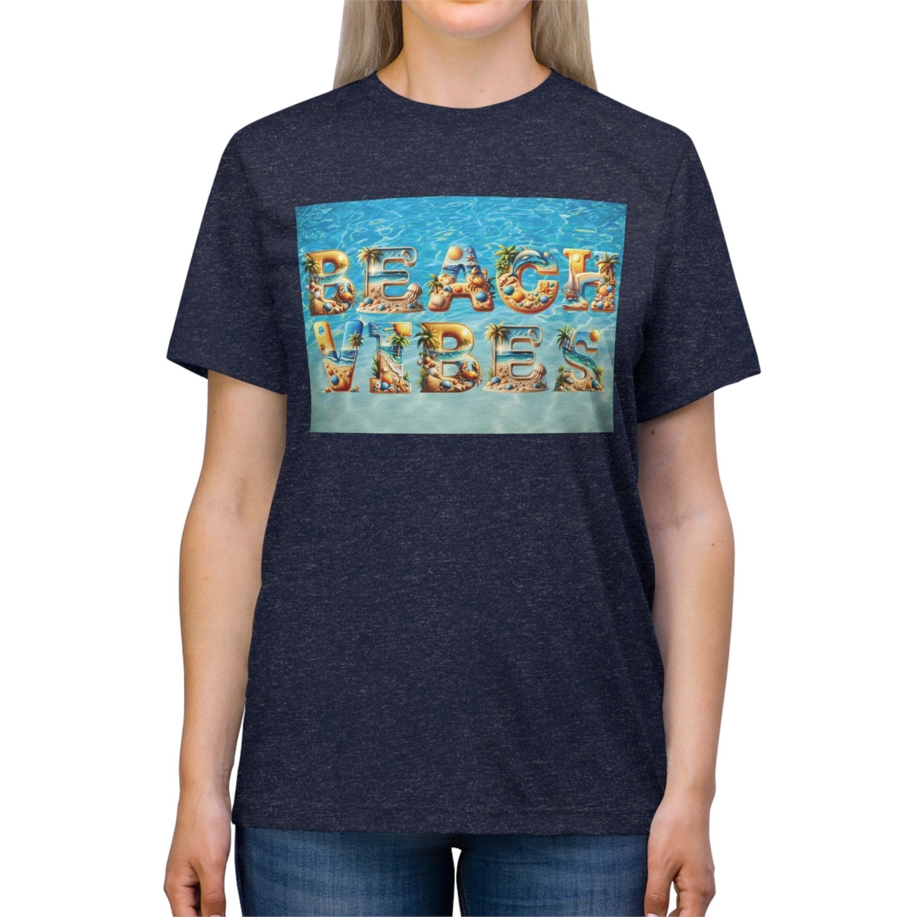 Beach Vibes, Unisex Triblend T - Shirt - Janlyn's Crafts