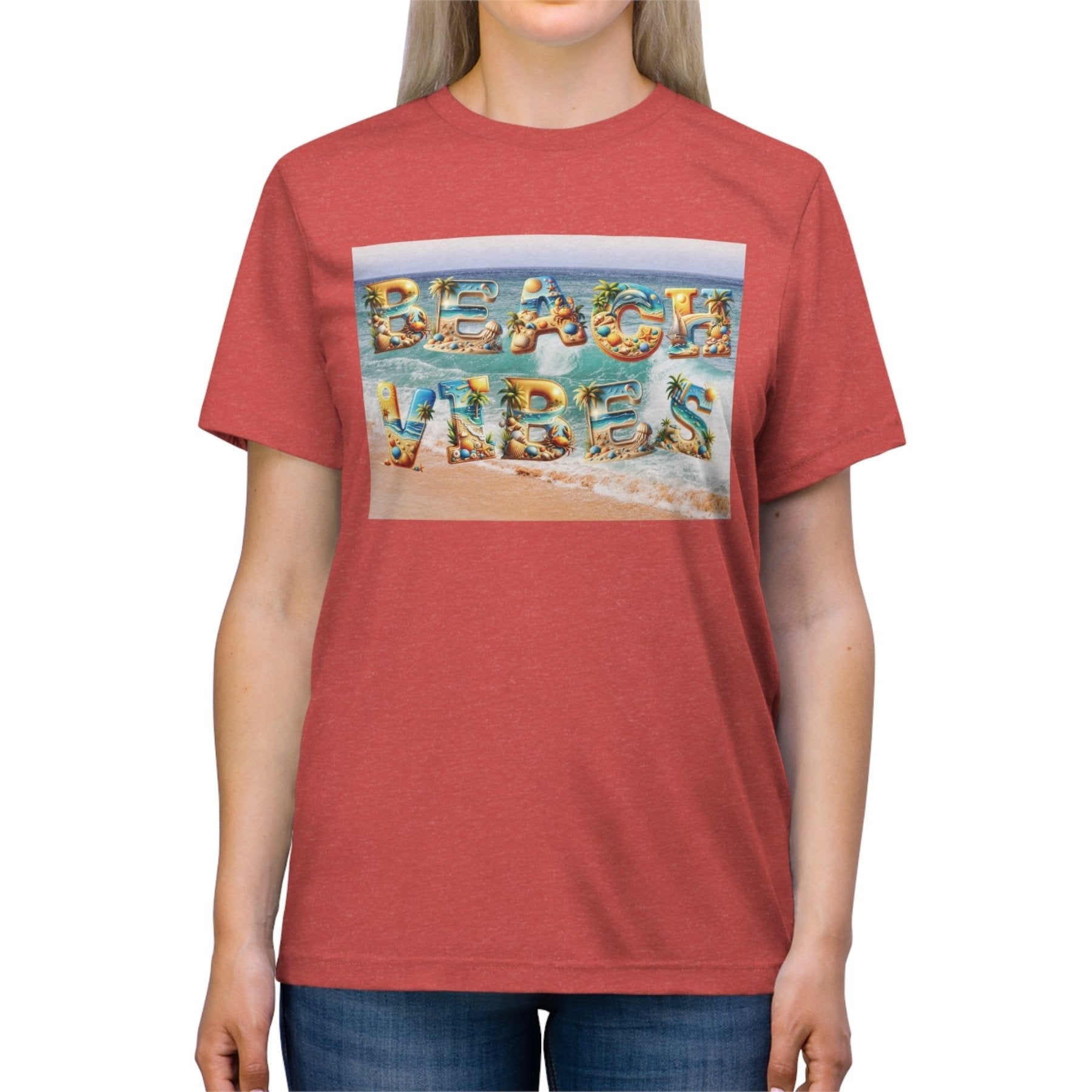 Beach Vibes, Unisex Triblend T - Shirt - Janlyn's Crafts