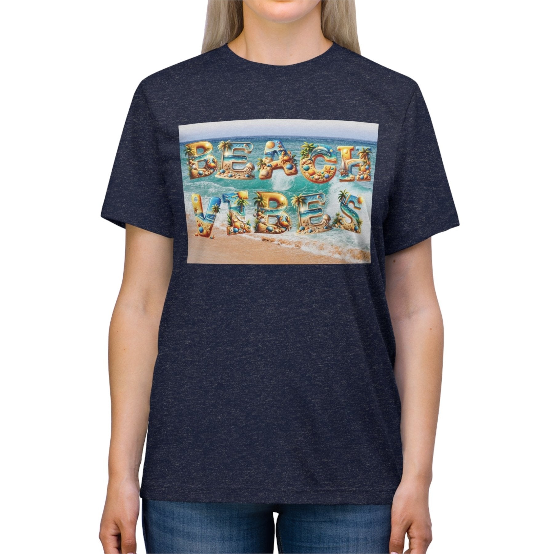 Beach Vibes, Unisex Triblend T - Shirt - Janlyn's Crafts