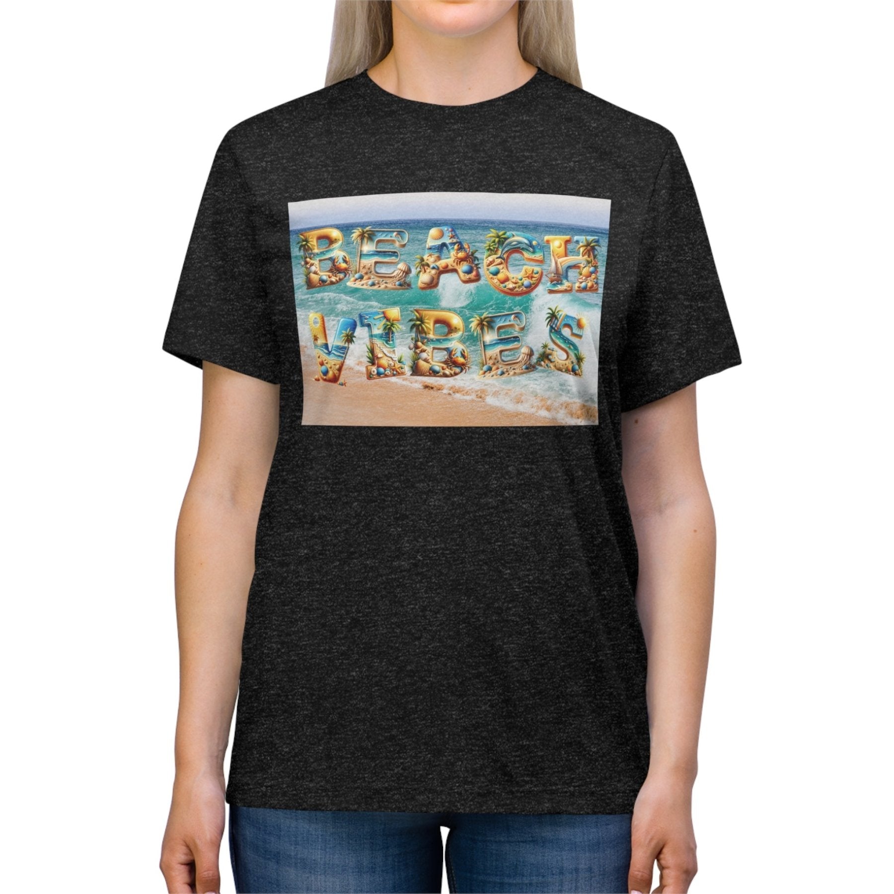 Beach Vibes, Unisex Triblend T - Shirt - Janlyn's Crafts