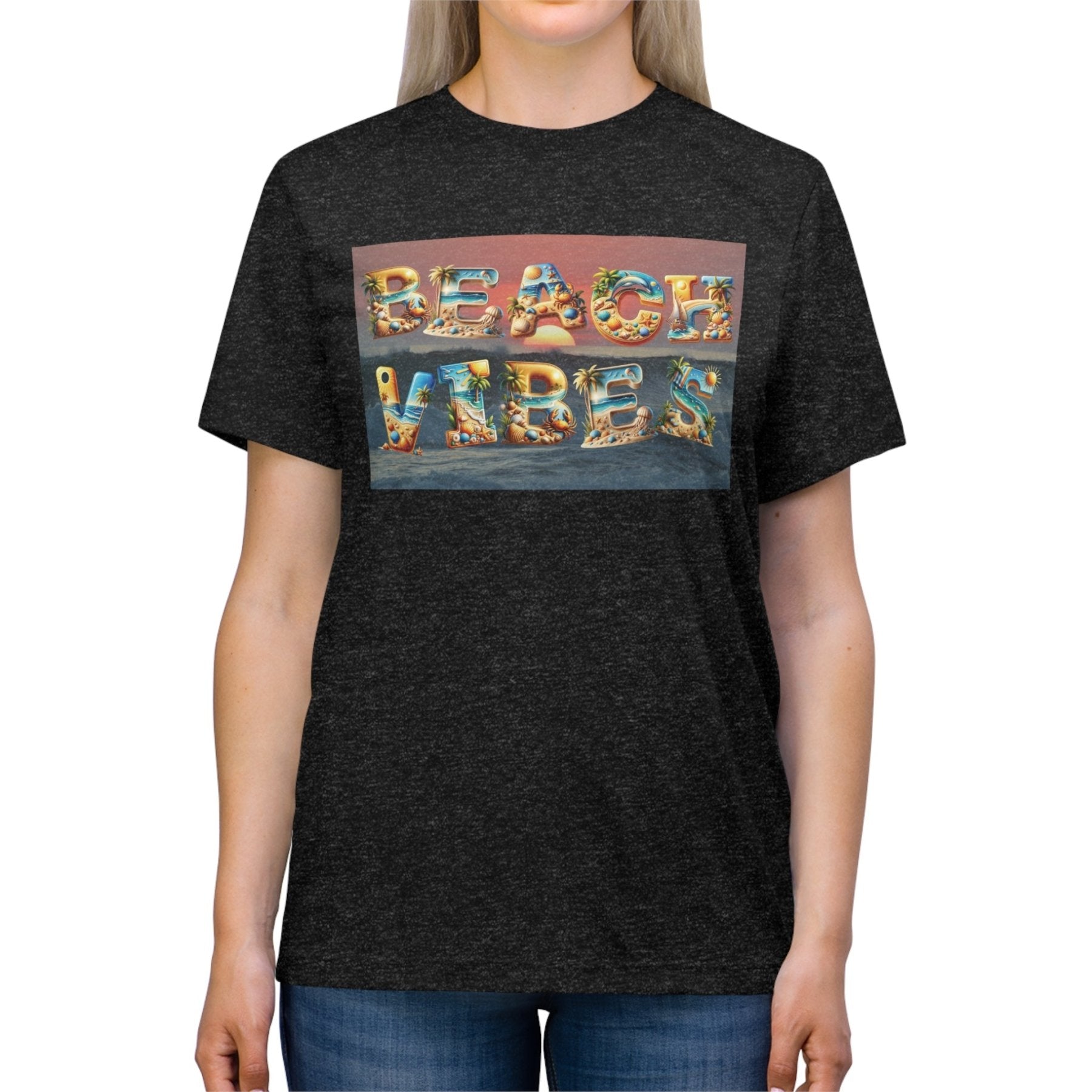 Beach Vibes, Unisex Triblend T - Shirt - Janlyn's Crafts