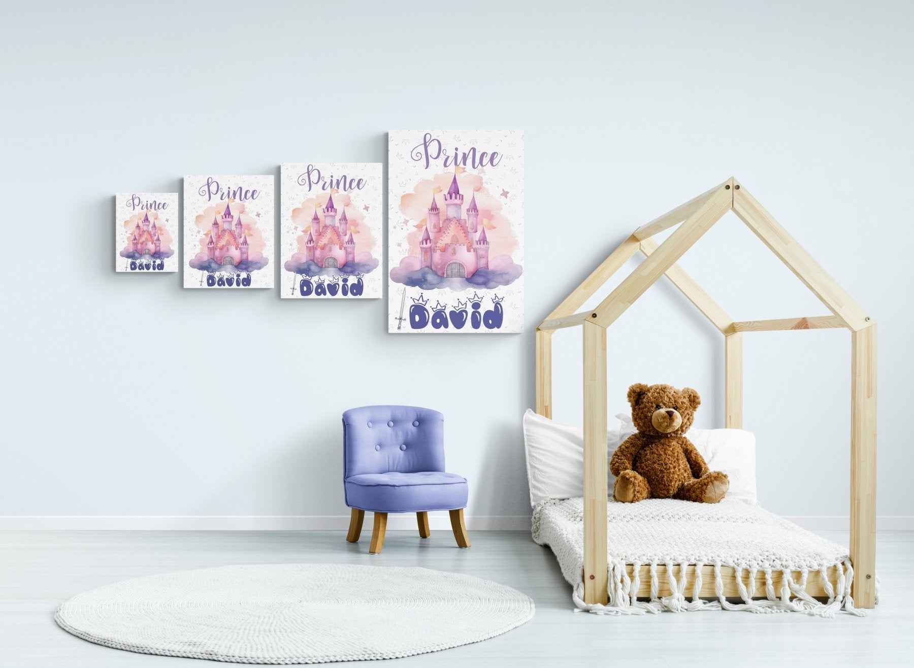 Custom Canvas Prince Wall Art, Prince, Child Room Decor, Nursery Decor, Boy Customizable | Janlyn's Crafts