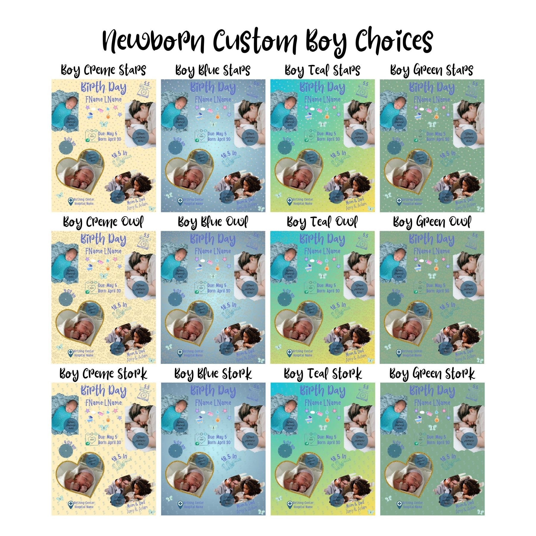 Custom Newborn Velveteen Blanket Boy, Child Blanket, Nursery Blanket, Boy Customizable (Blank) - Janlyn's Crafts