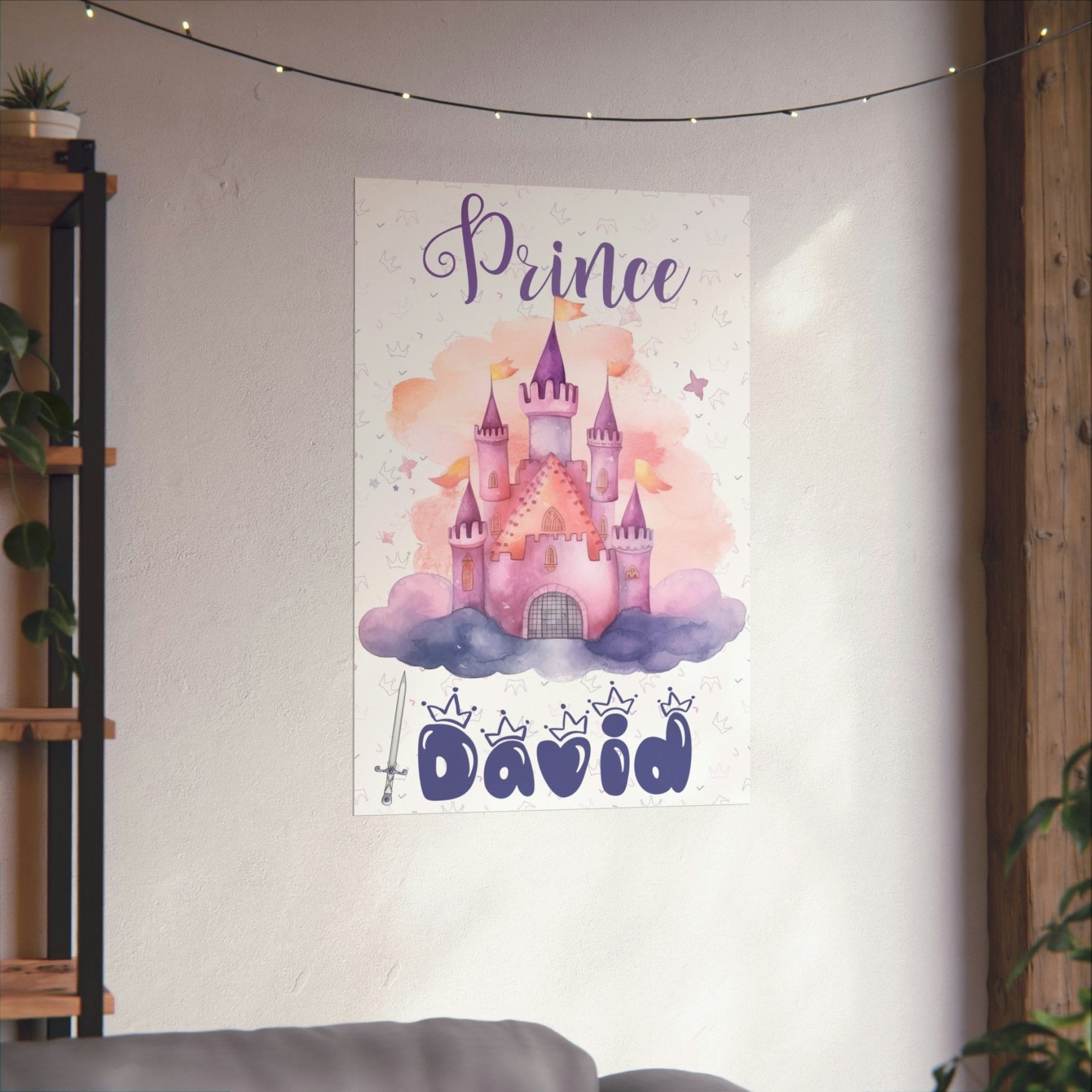 Custom Poster Prince Wall Art, Prince, Child Room Decor, Nursery Decor, Boy Customizable | Janlyn's Crafts