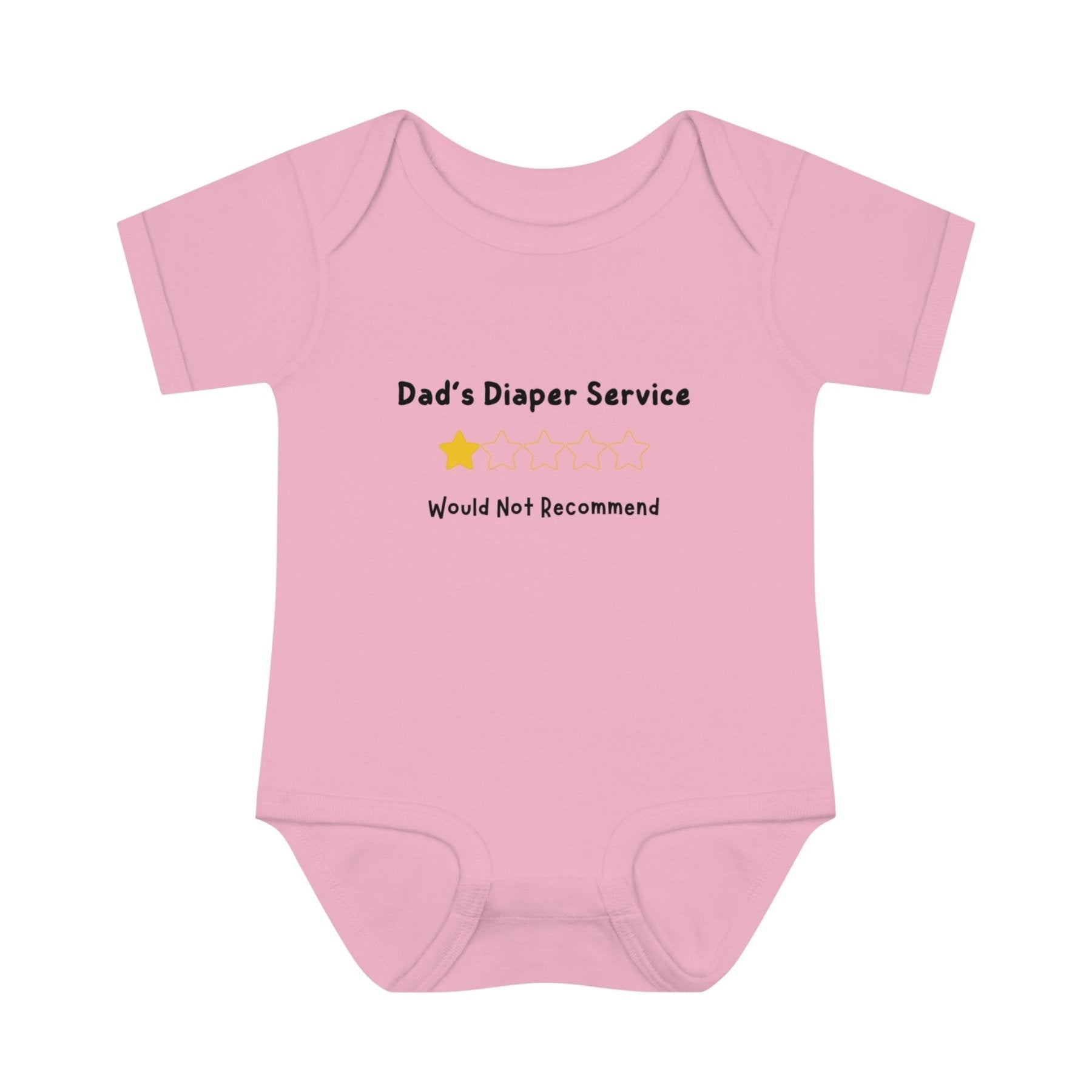 Dad's Diaper Changing Service Rating, Onesie, Bodysuit, 0M-24M - Janlyn's Crafts