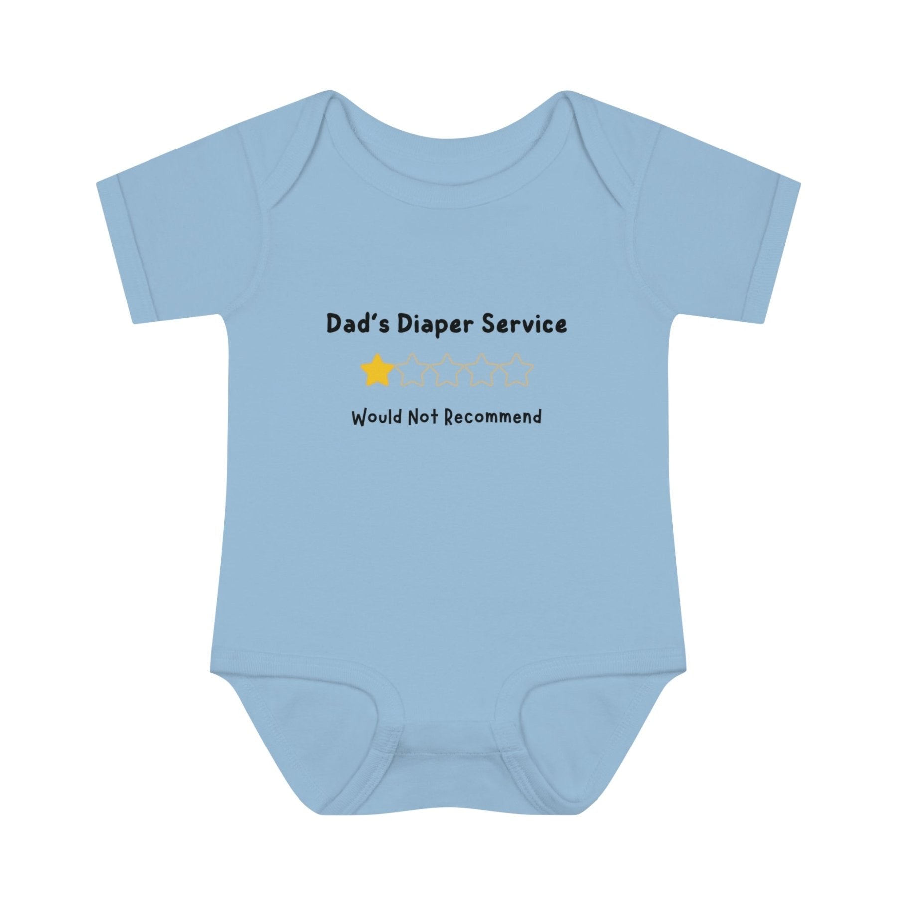 Dad's Diaper Changing Service Rating, Onesie, Bodysuit, 0M-24M - Janlyn's Crafts