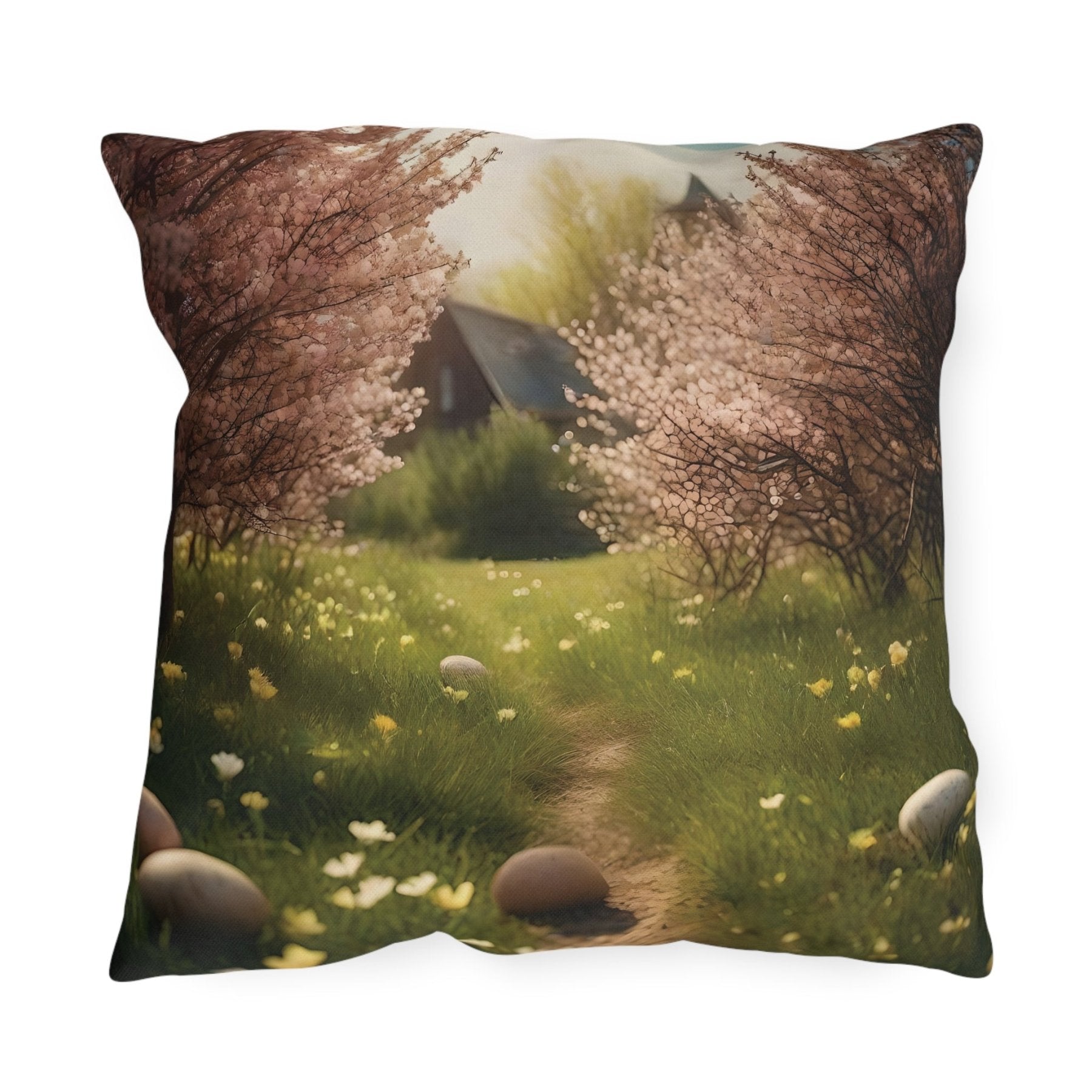 Easter Scene Outdoor Pillow, Qty 1, (1) - Janlyn's Crafts