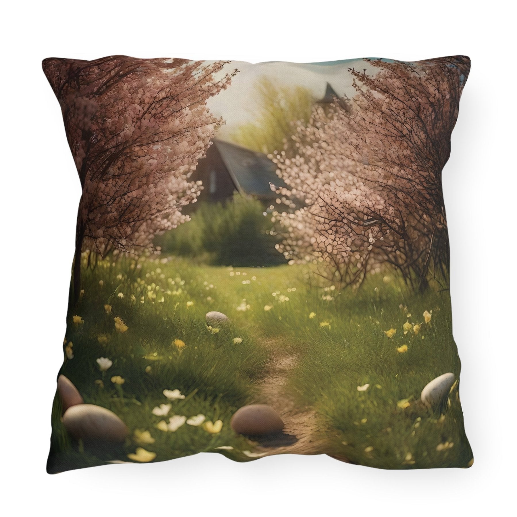 Easter Scene Outdoor Pillow, Qty 1, (1) - Janlyn's Crafts