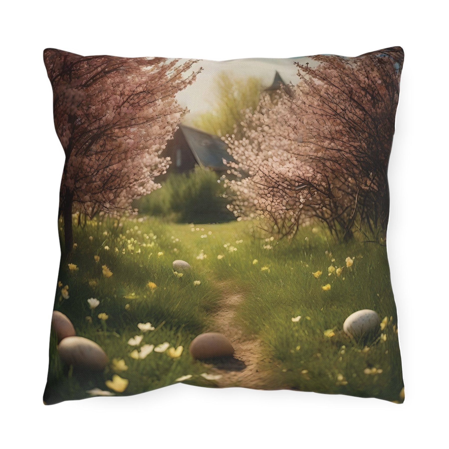 Easter Scene Outdoor Pillow, Qty 1, (1) - Janlyn's Crafts